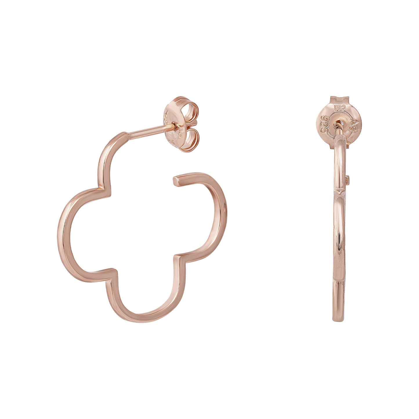 cai Creole 925/- Sterling Silber rotvergoldet 2,5cm ohne