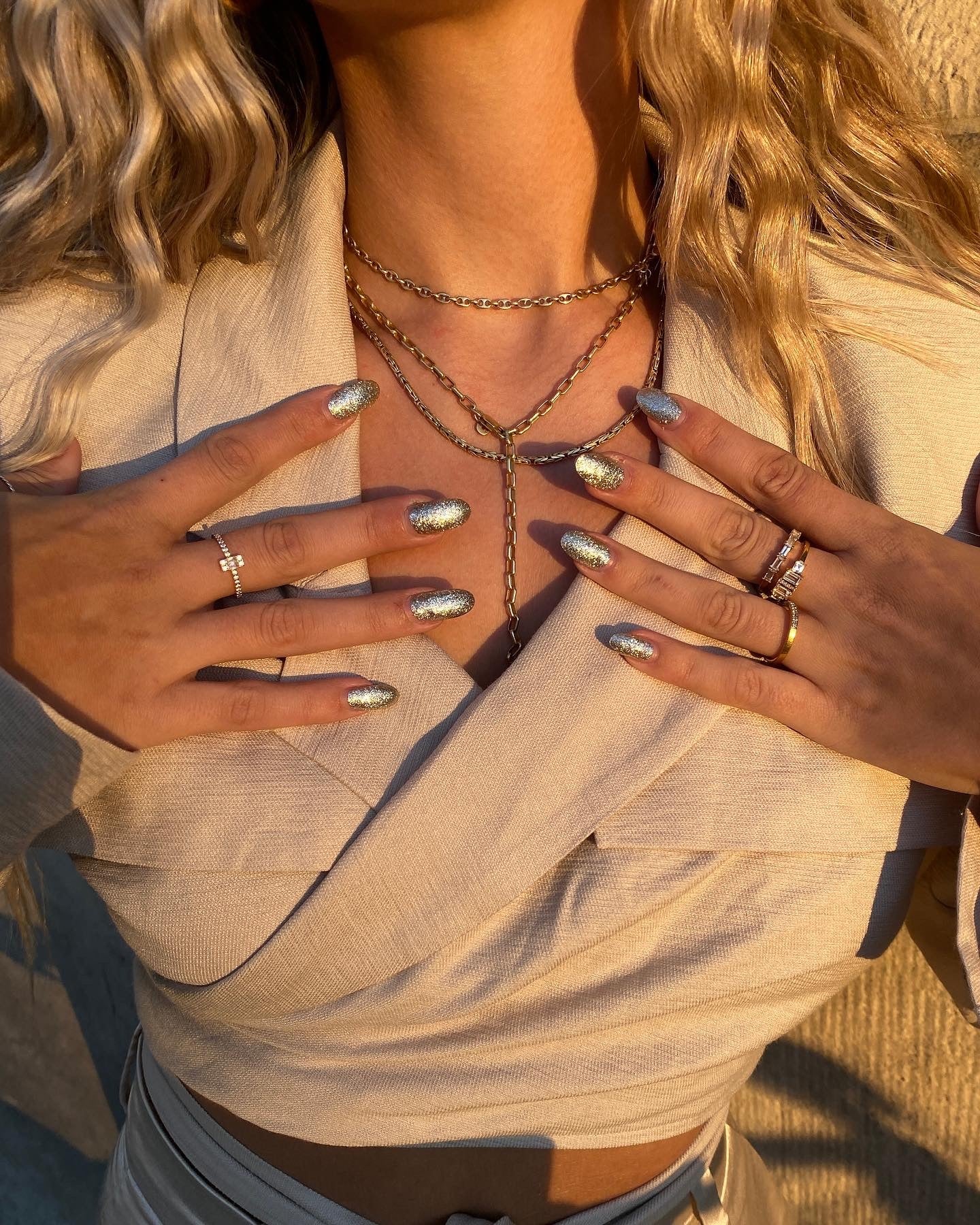 cai Ring 925/- Sterling Silber vergoldet Zirkonia