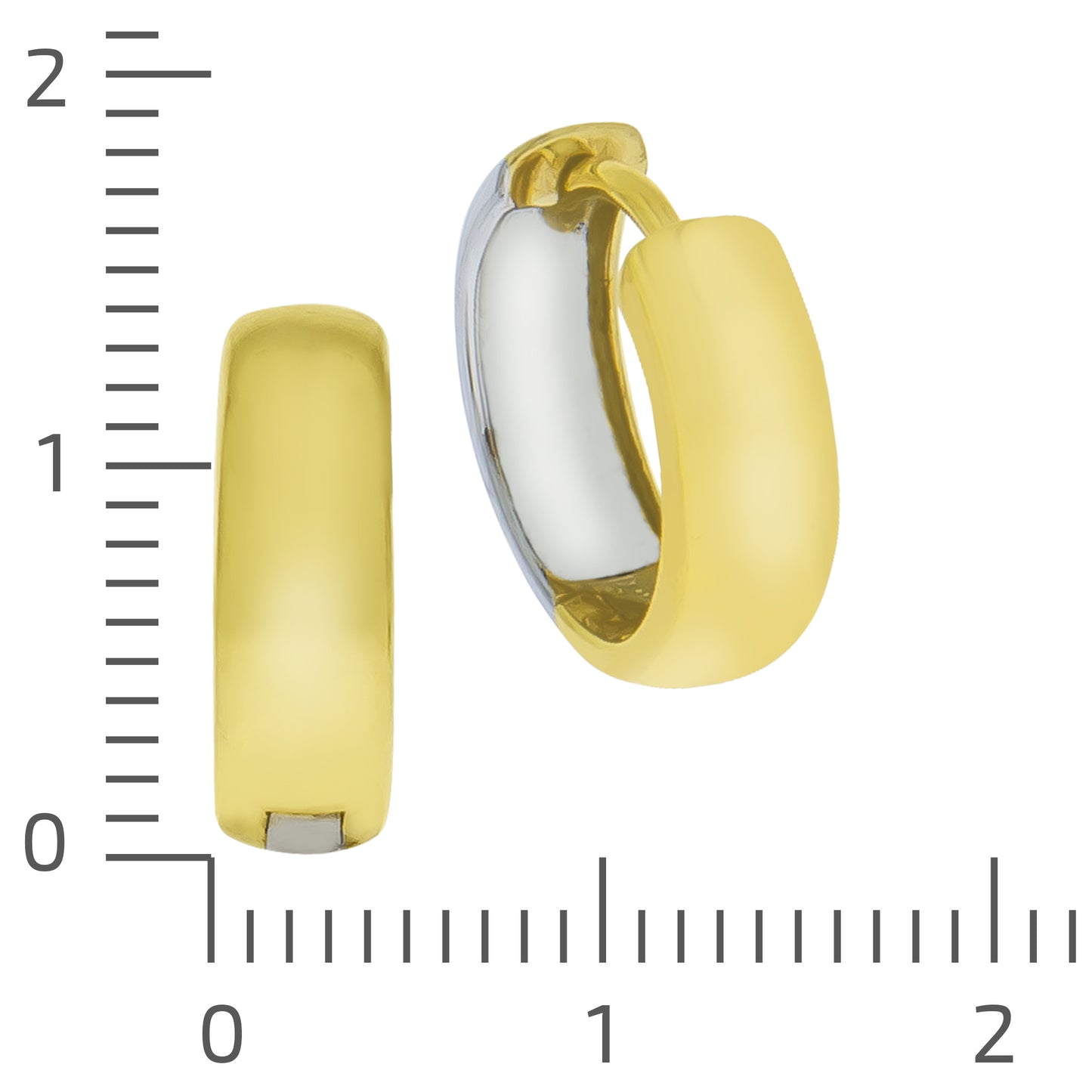 Klapp-Creolen 333/- Gold 1,4cm