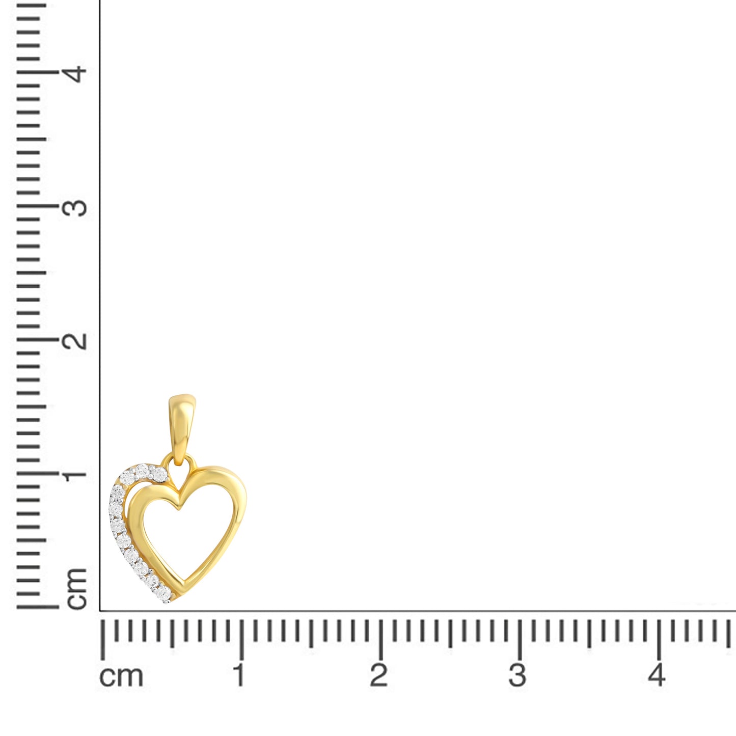 Anhänger 333/- Gold 1,6cm Zirkonia