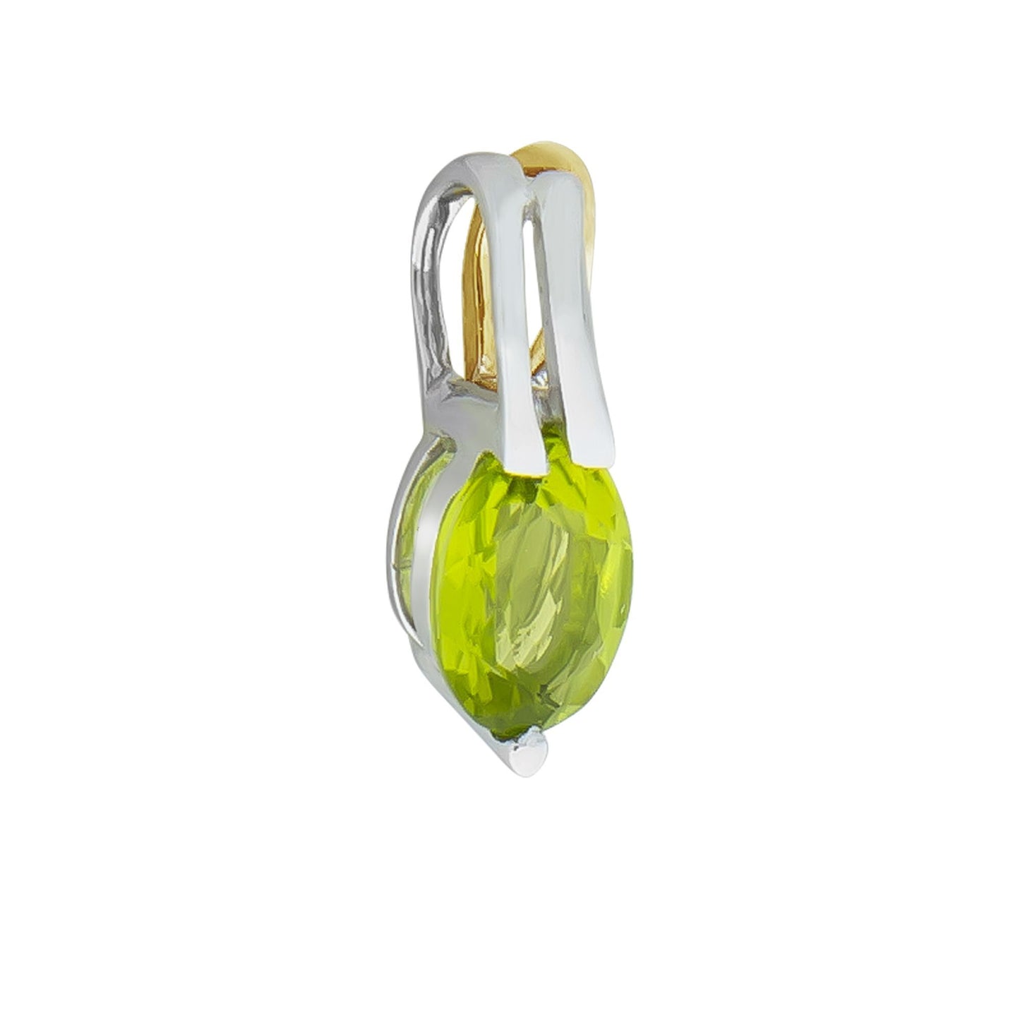 Anhänger 375/- Gold 1,5cm Peridot