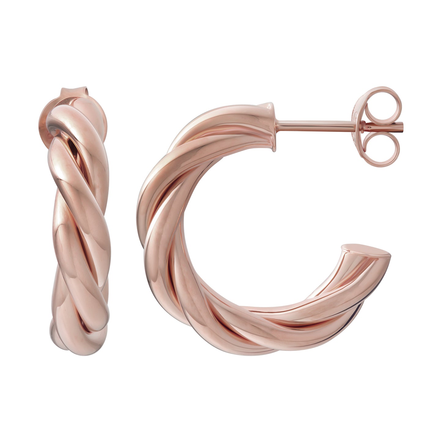 cai Creole 925/- Sterling Silber rotvergoldet 2,2cm ohne