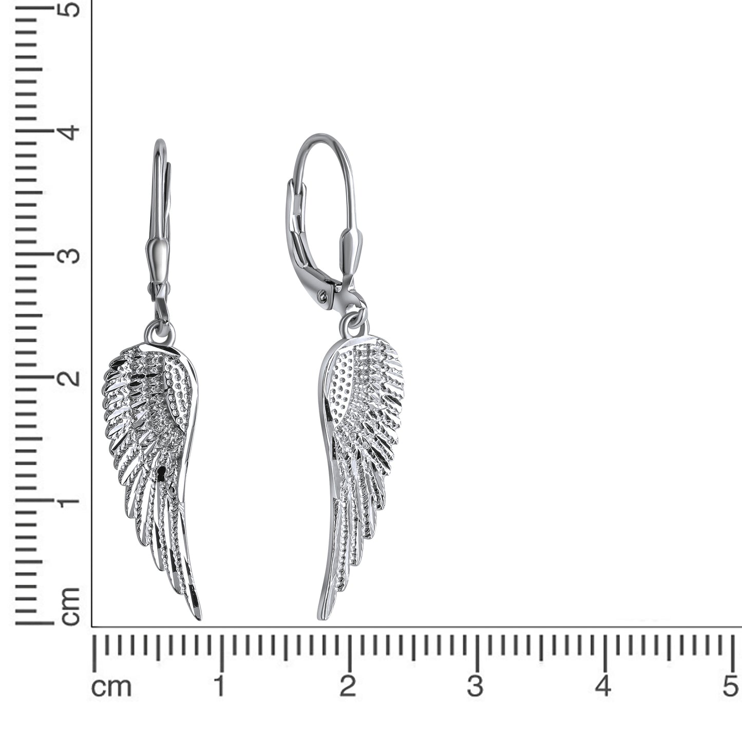 Ohrhänger 925/- Sterling Silber rhodiniert 4,0cm
