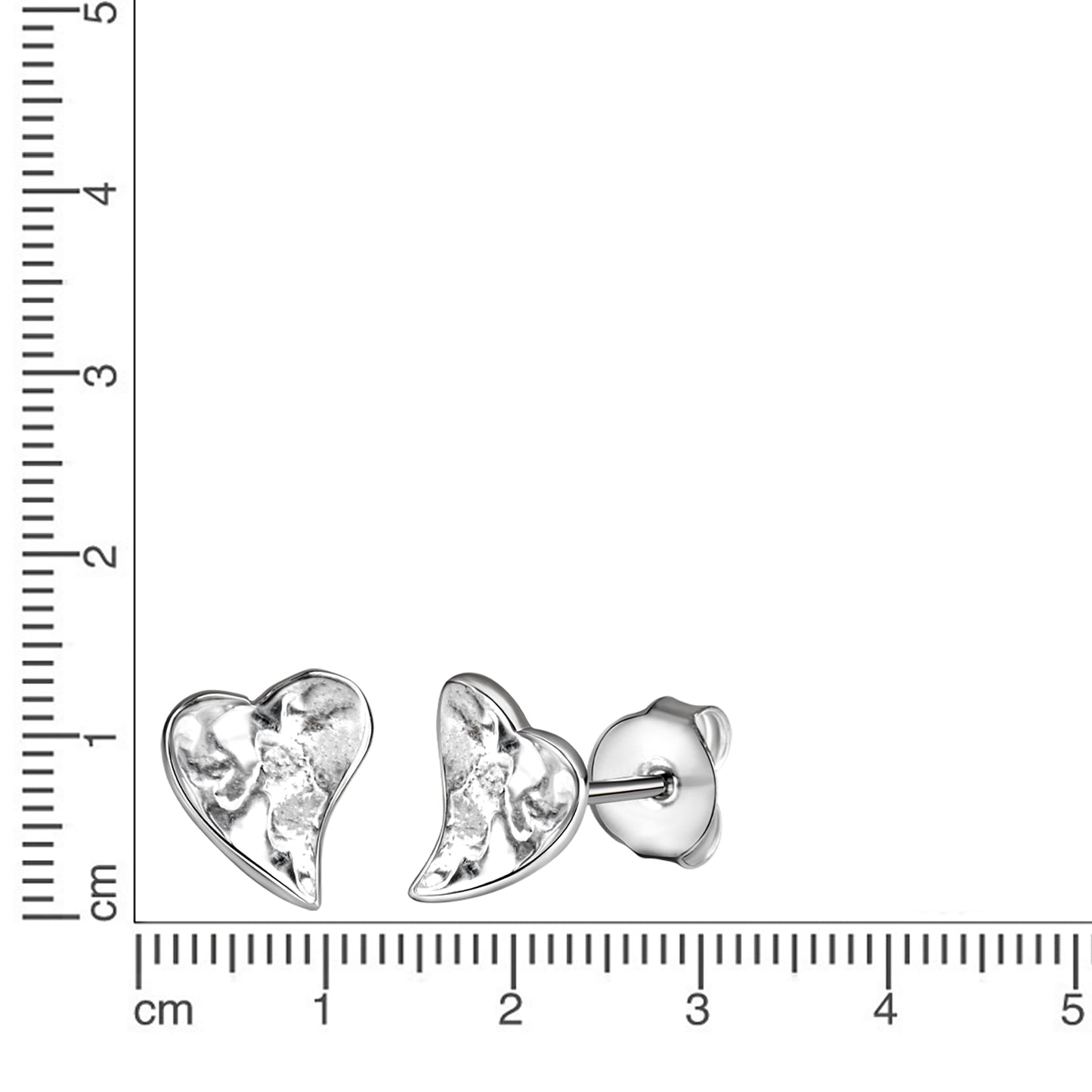 Ohrstecker 925/- Sterling Silber rhodiniert 0,9cm