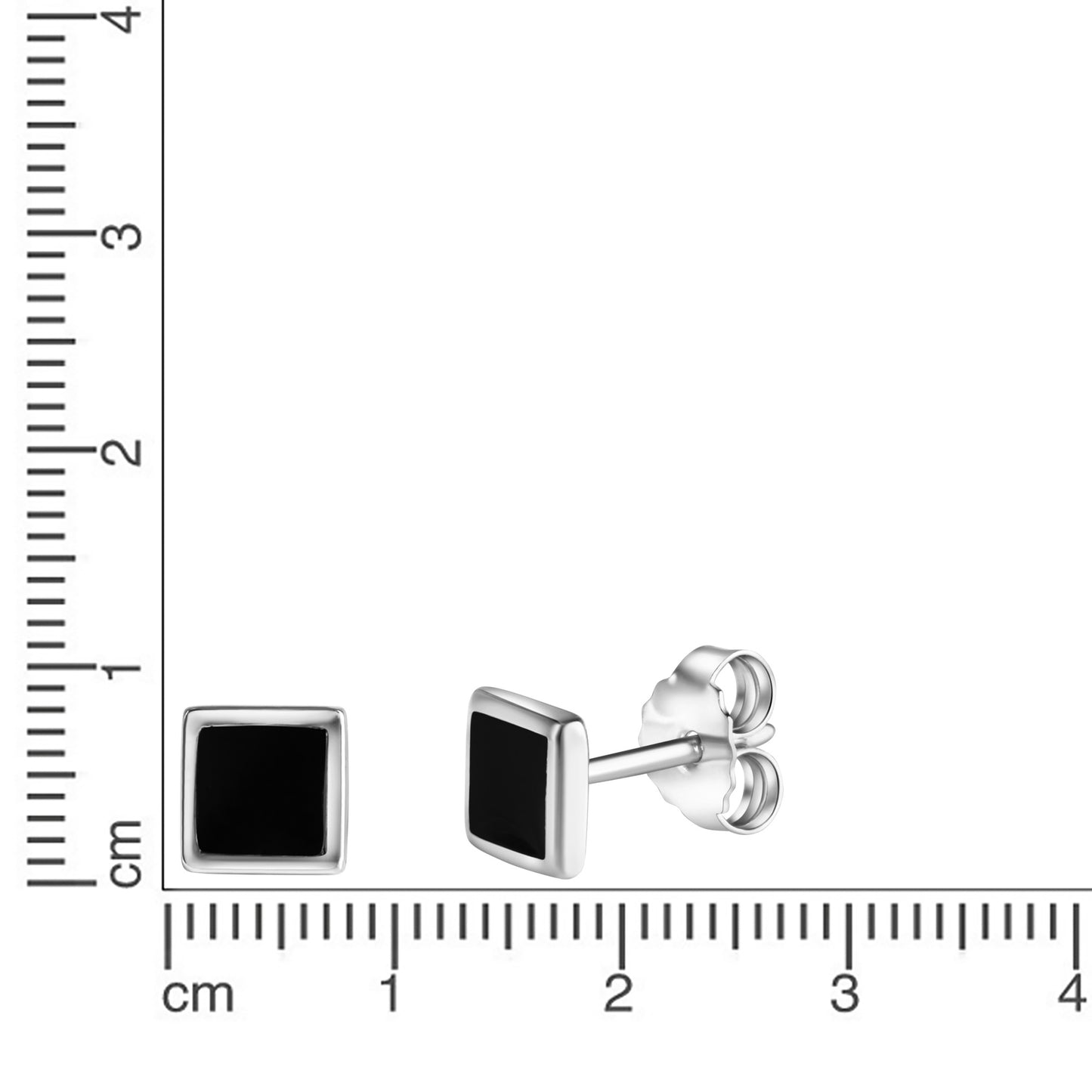 Ohrstecker 925/- Sterling Silber rhodiniert 0,6cm