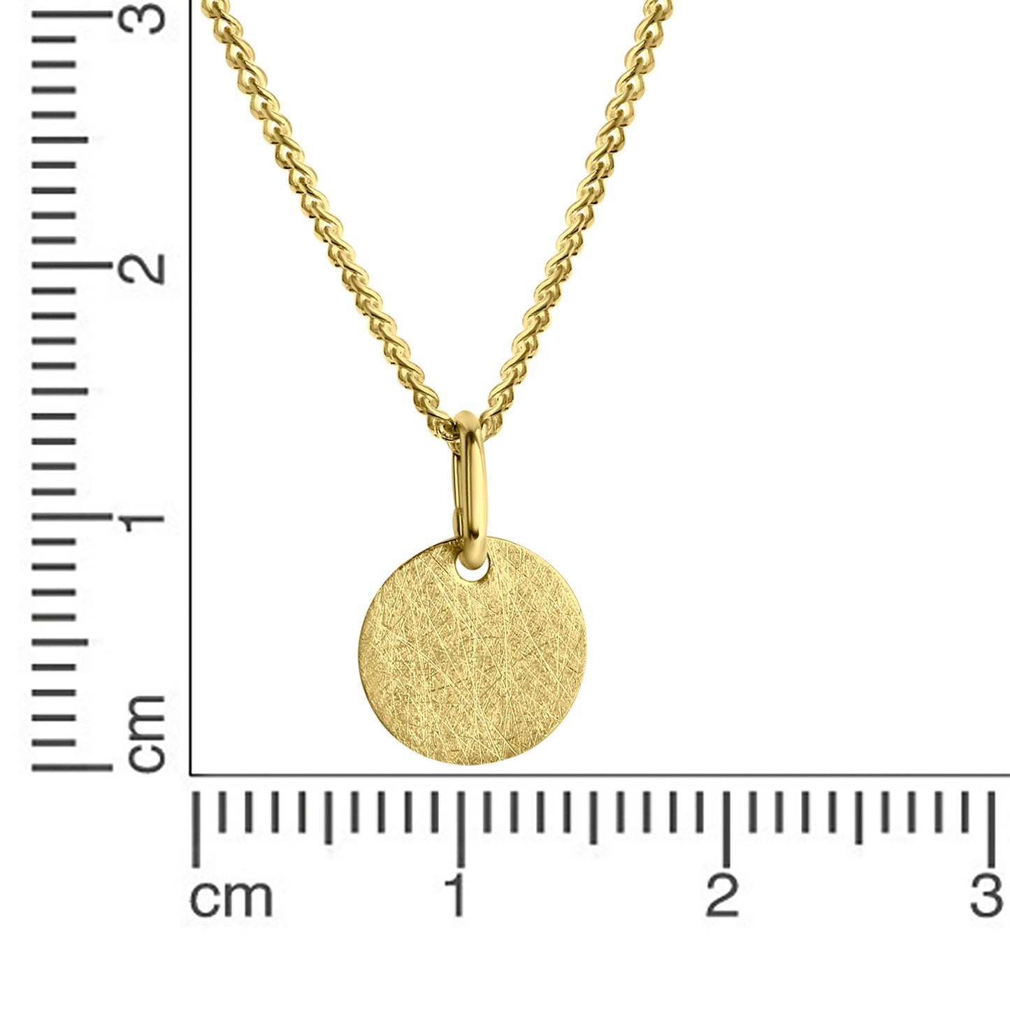 Anhänger mit Kette Panzerkette 925/- Sterling Silber vergoldet 42cm