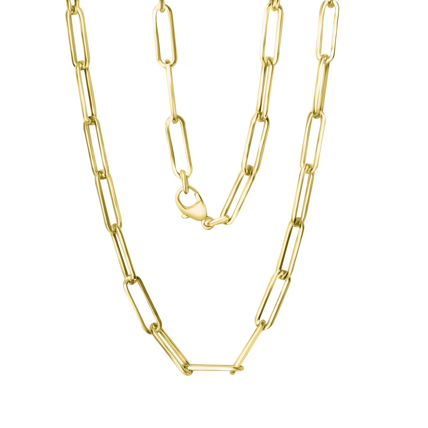 Collier Gliederkette 925/- Sterling Silber vergoldet 50cm