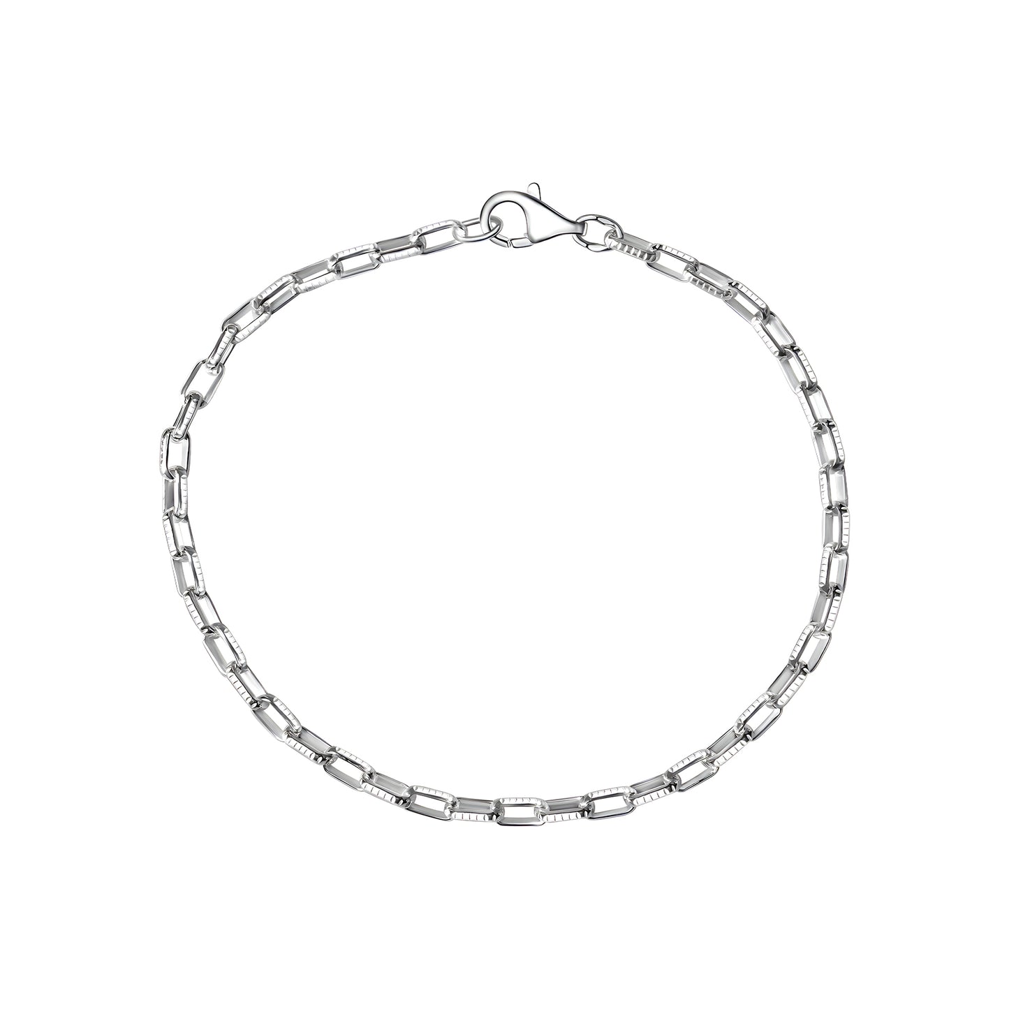 Armband Gliederarmband 925/- Sterling Silber versilbert 19cm