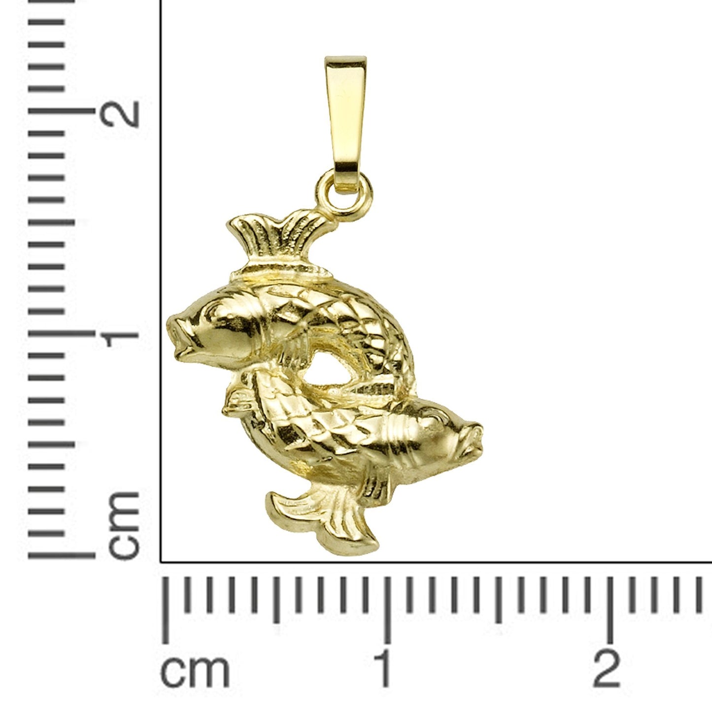 Anhänger Sternzeichen Fische 585/- Gold 1,8cm