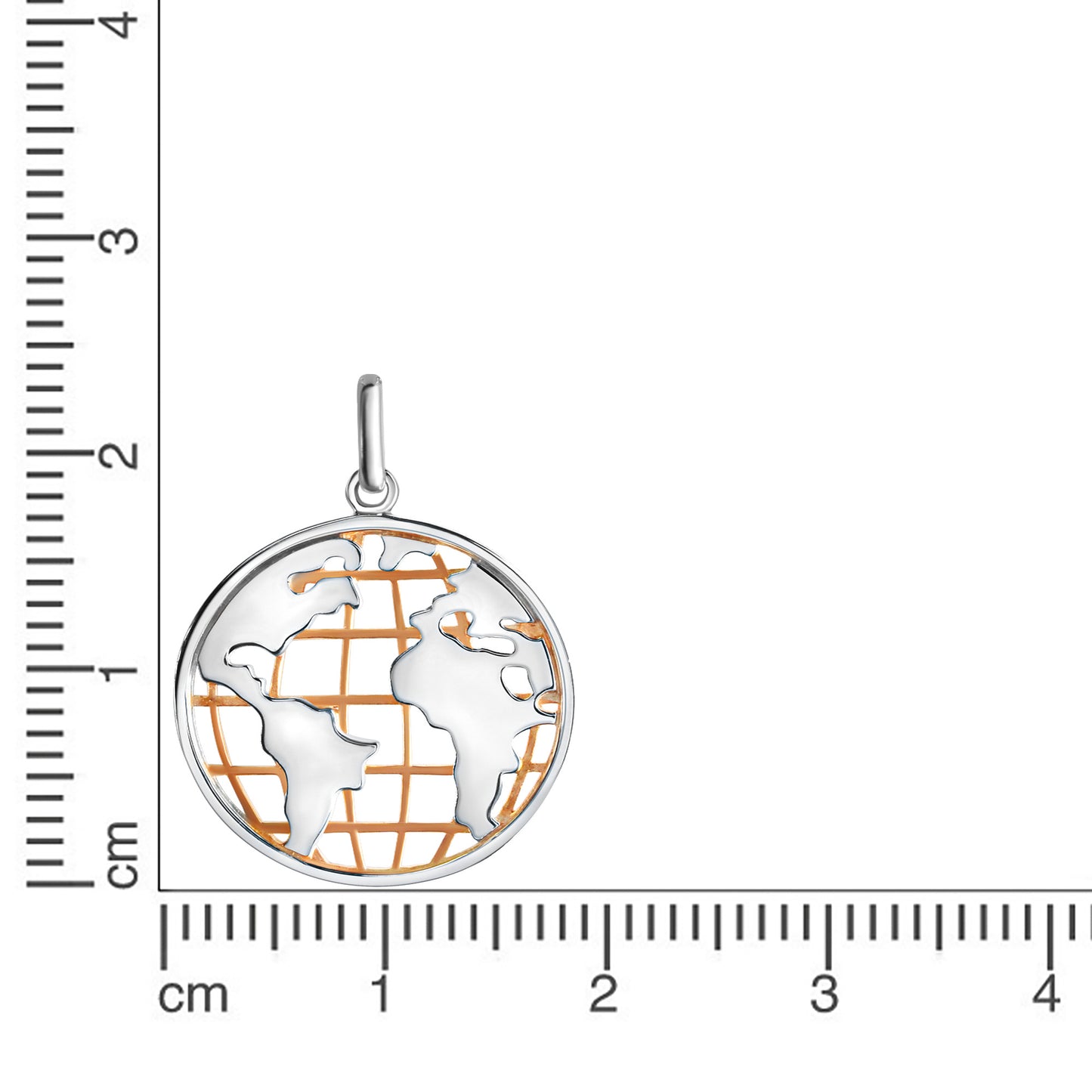 Anhänger 925/- Sterling Silber rotvergoldet 2,9cm