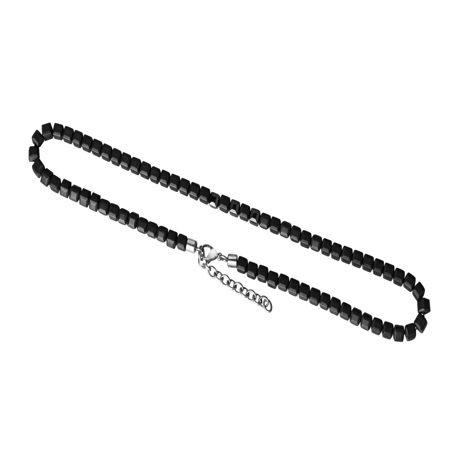 Collier Fantasiekette Edelstahl Hämatit