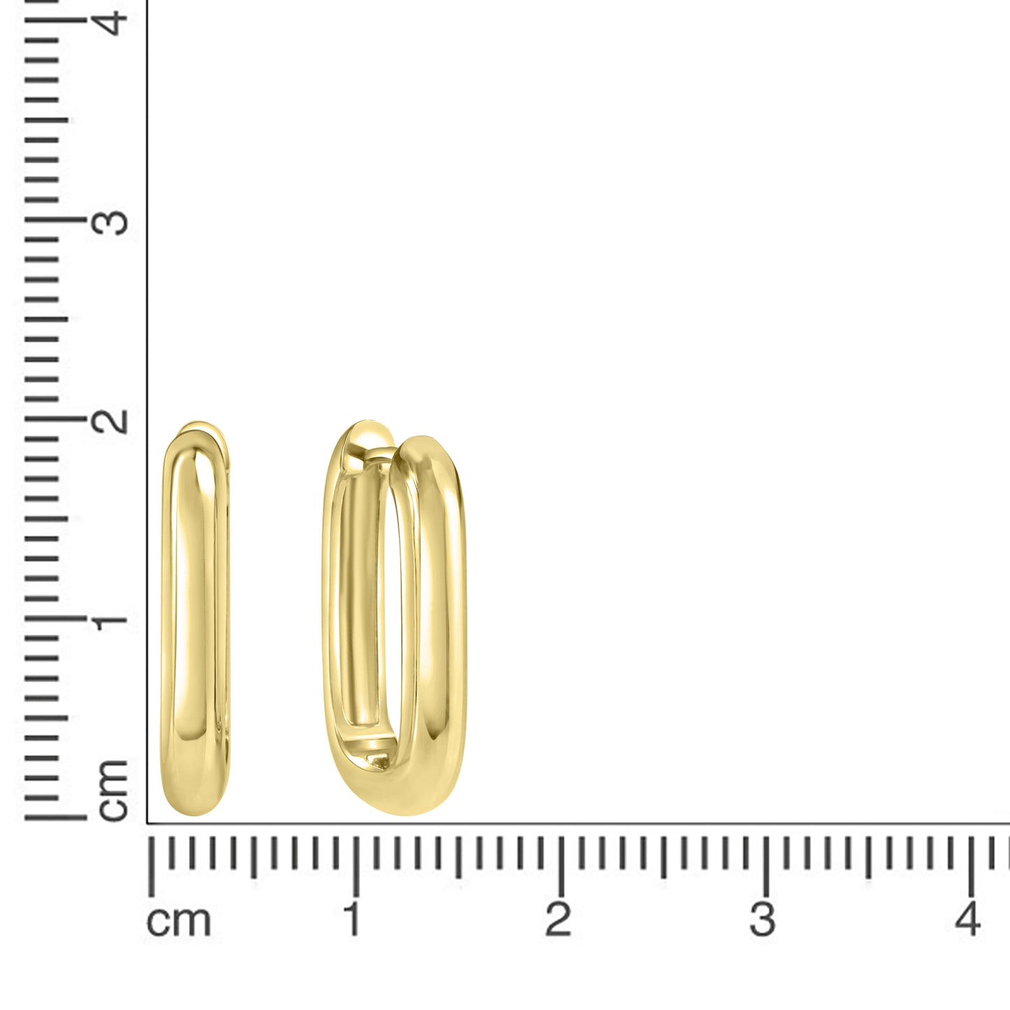 Klappcreolen 925/- Sterling Silber vergoldet 2,1cm