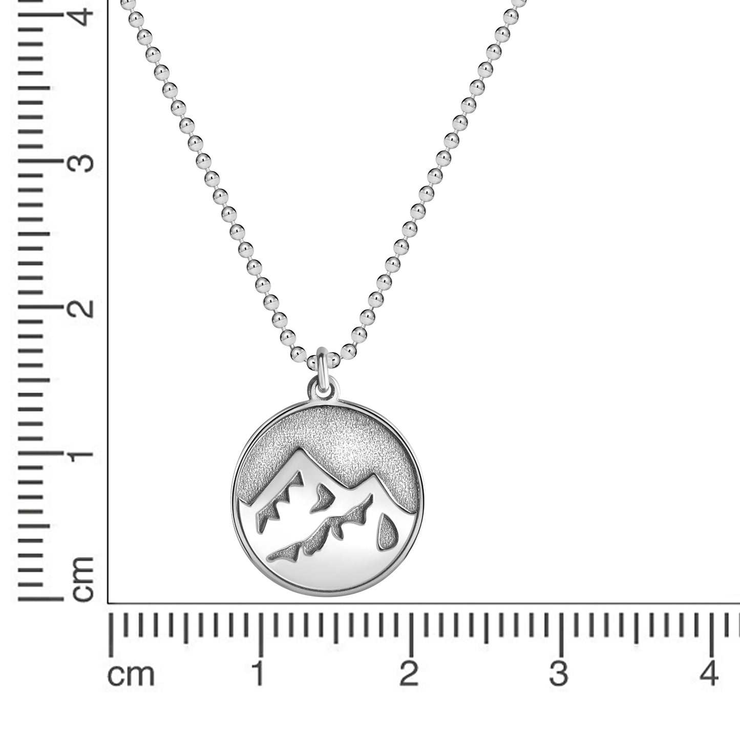 Collier Ankerkette 925/- Sterling Silber rhodiniert 45,0cm
