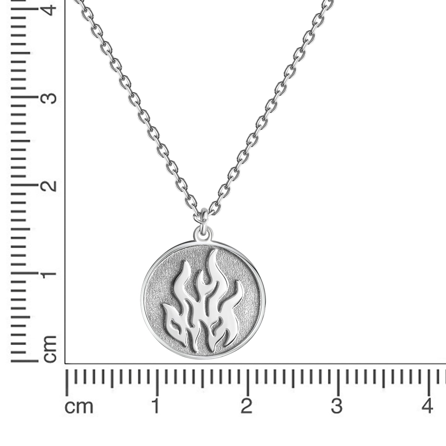 Collier Ankerkette 925/- Sterling Silber rhodiniert 45,0cm