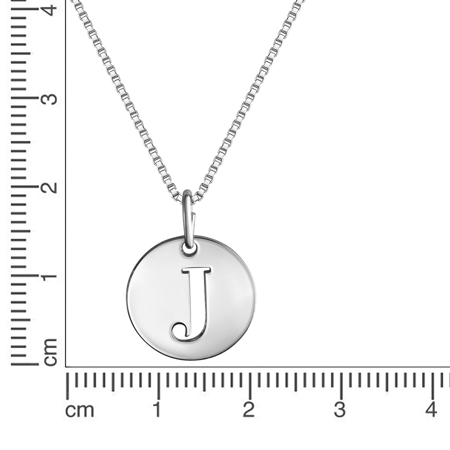 Anhänger mit Kette Venezianerkette 925/- Sterling Silber rhodiniert 45,0cm