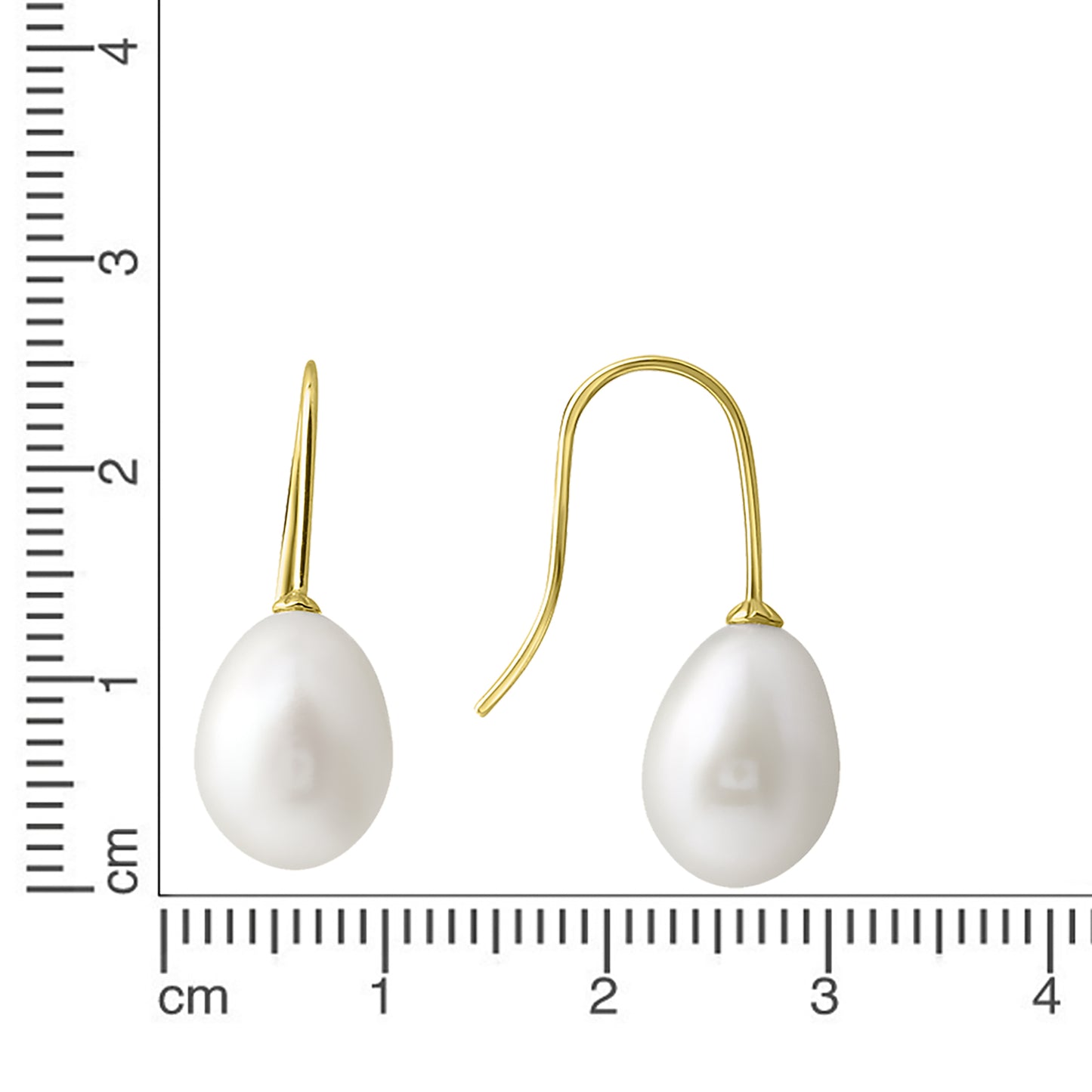 Ohrhänger 375/- Gold 2,4cm Perle