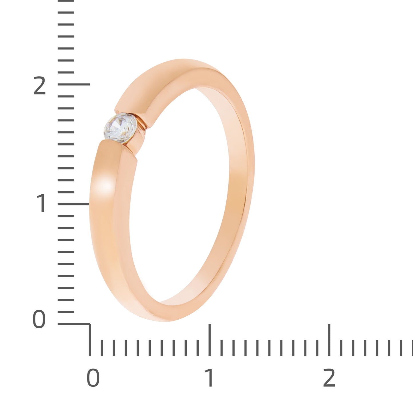 Ring 925/- Sterling Silber rotvergoldet Zirkonia