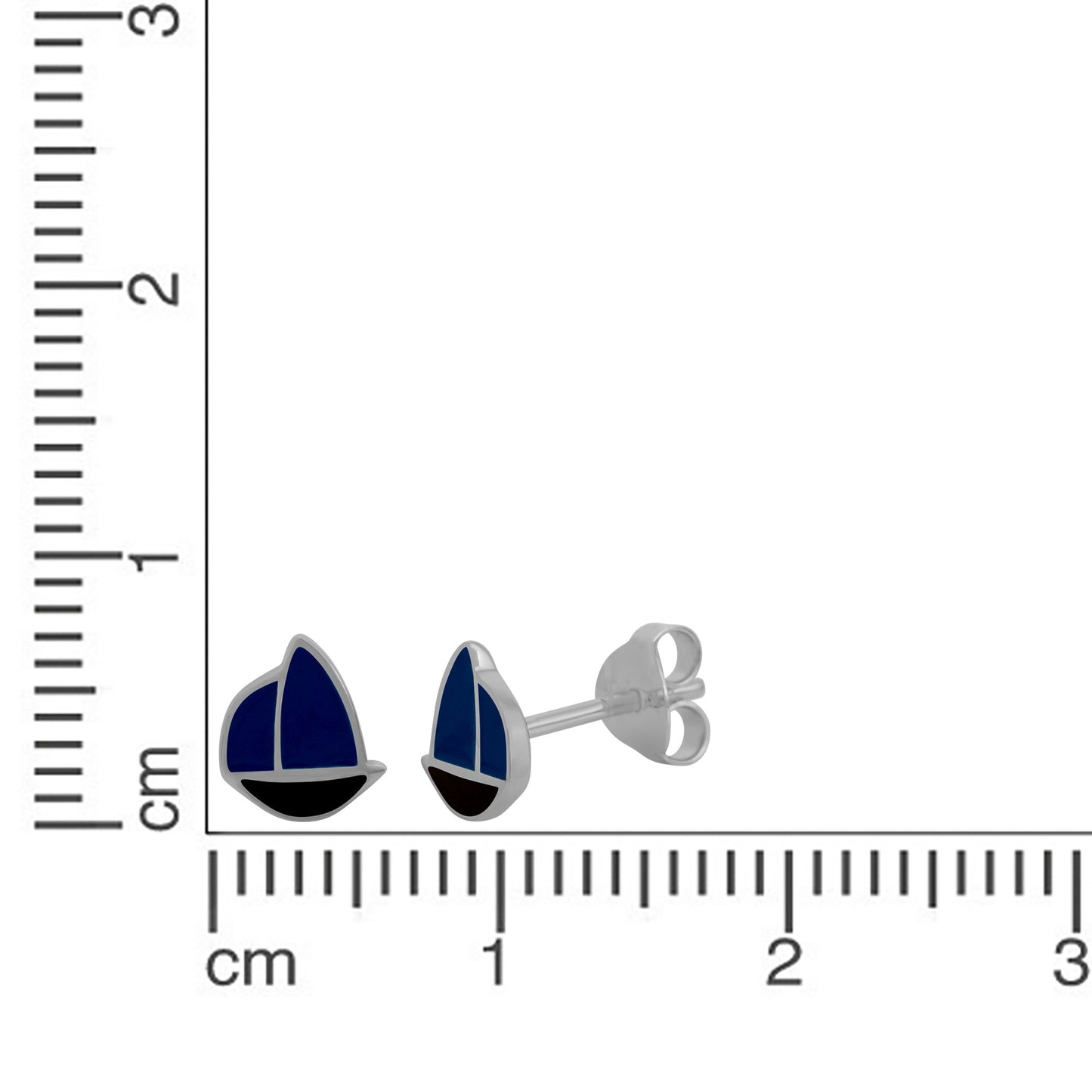Ohrstecker 925/- Sterling Silber rhodiniert 0,7cm