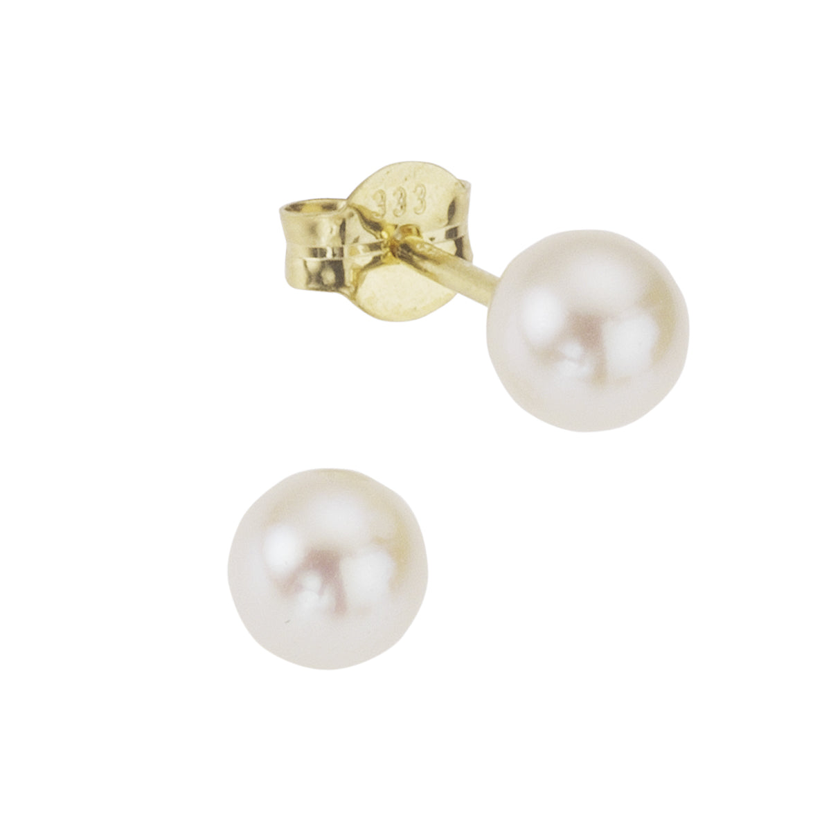 Ohrstecker 585/- Gold 0,5cm Perle