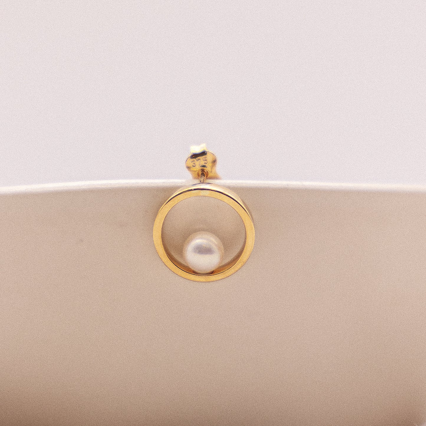 Ohrringe 375/- Gold 1,2cm Süßwasserzuchtperle