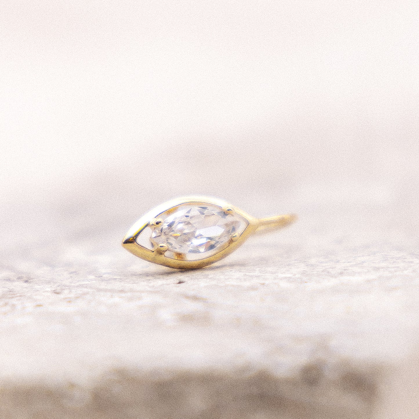 Ohrringe 333/- Gold 1,9cm Zirkonia