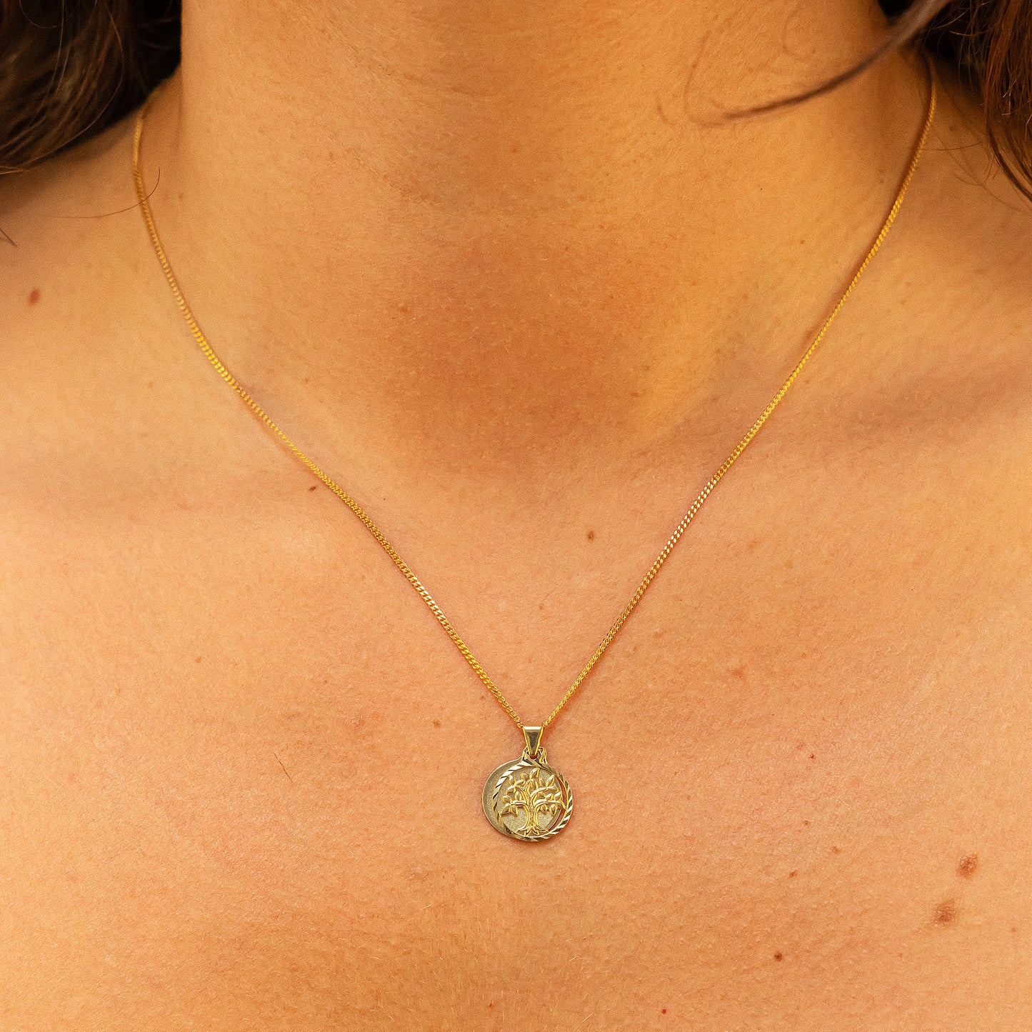 Halskette Panzerkette 333/- Gold 45,0cm ohne