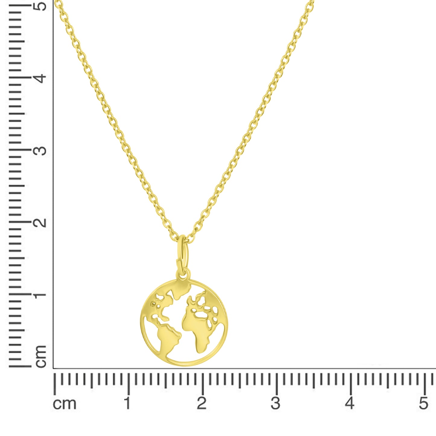 Anhänger mit Kette Ankerkette 925/- Sterling Silber vergoldet 45,0cm