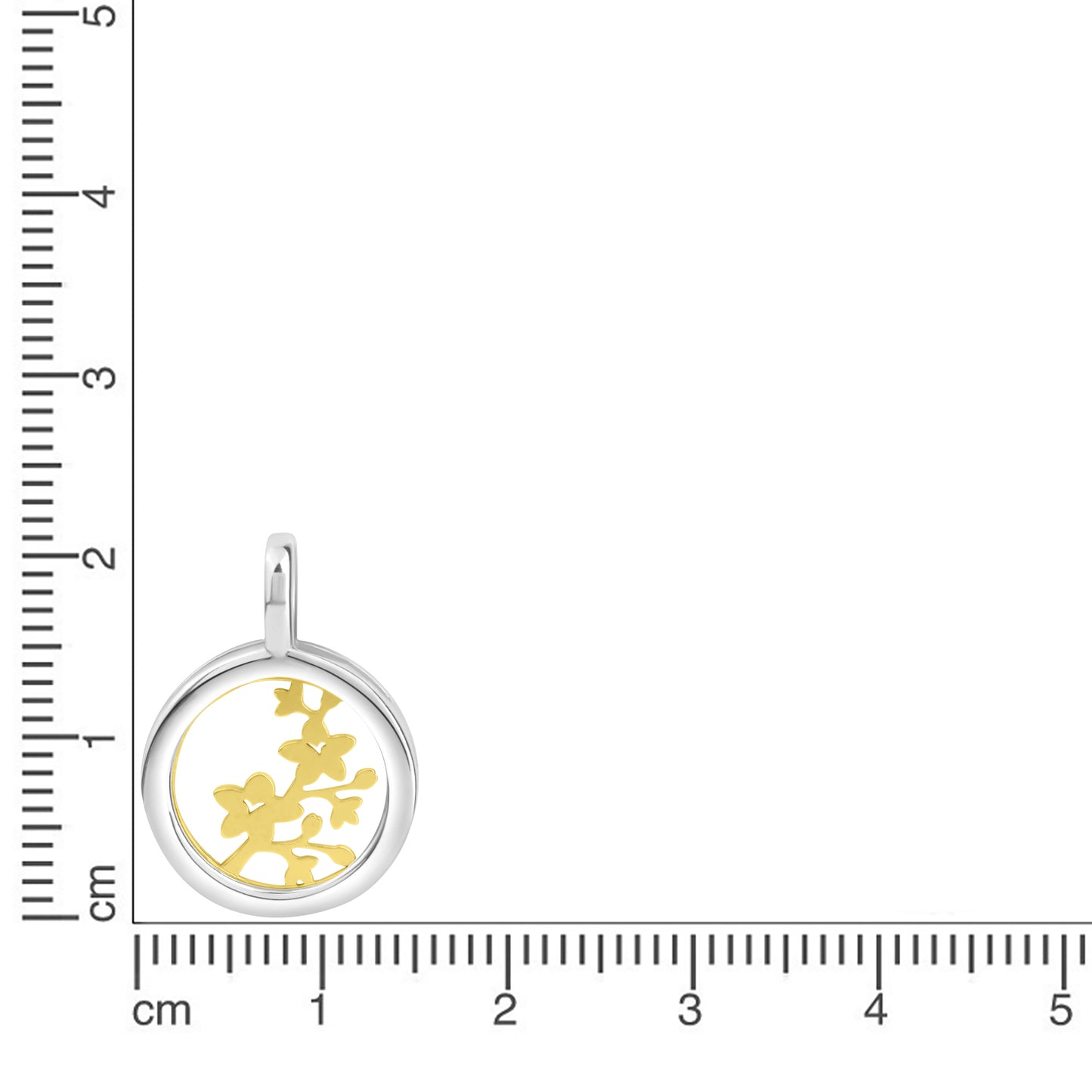 Anhänger 925/- Sterling Silber vergoldet (teil) 2,5cm Perlmutt