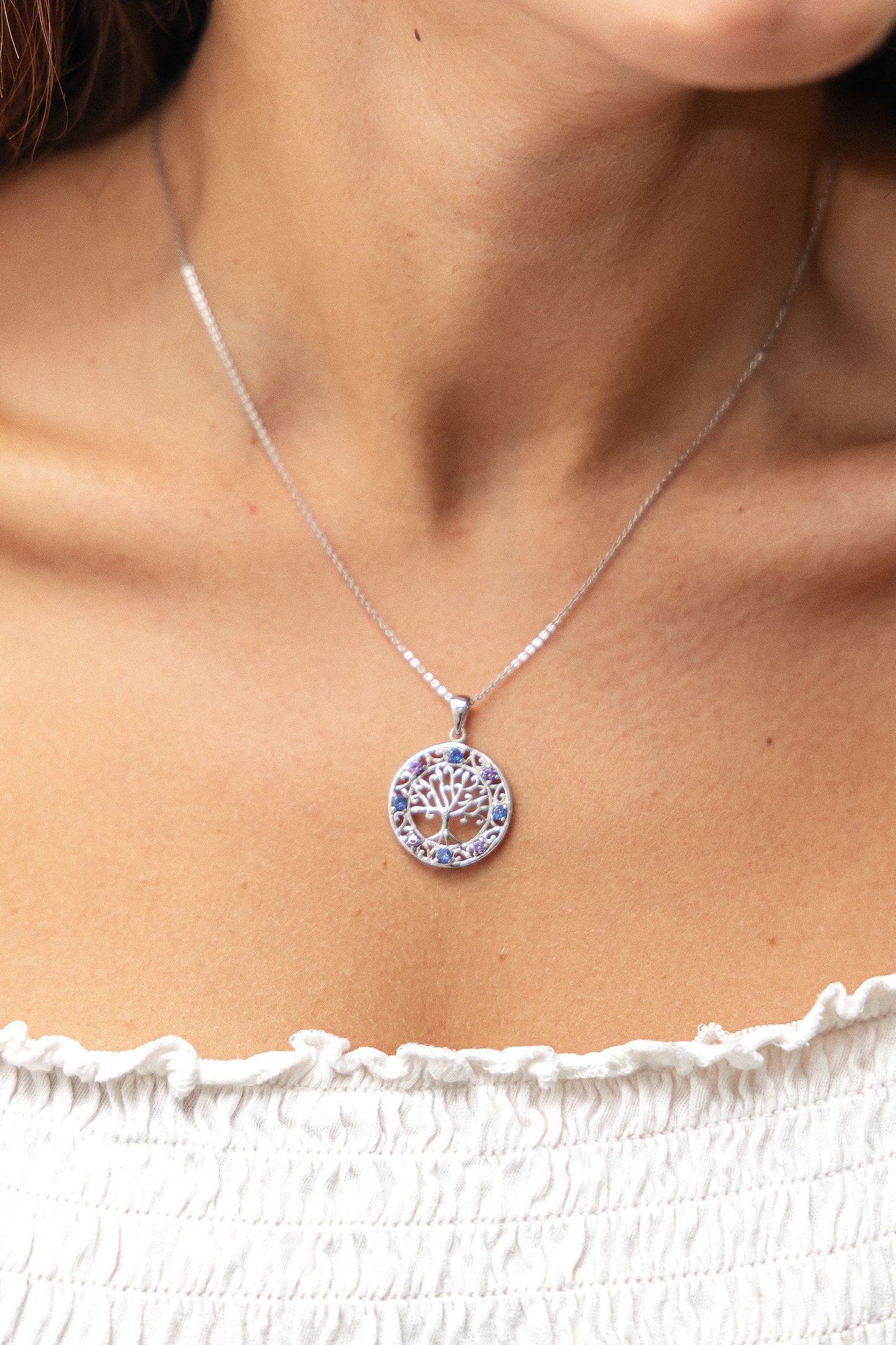 Halskette Ankerkette 925/- Sterling Silber rhodiniert 45,0cm Zirkonia