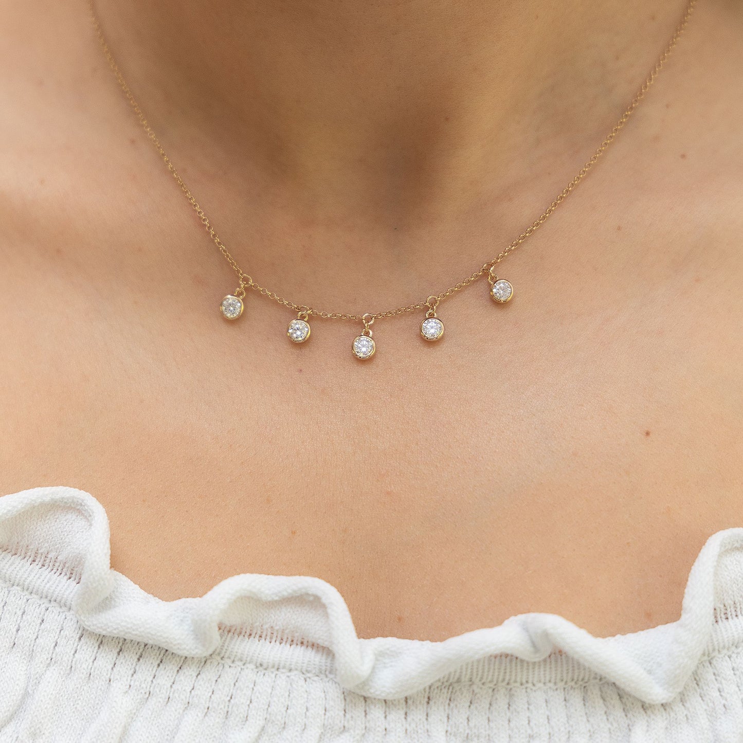 Halskette Ankerkette 925/- Sterling Silber vergoldet 45cm Zirkonia