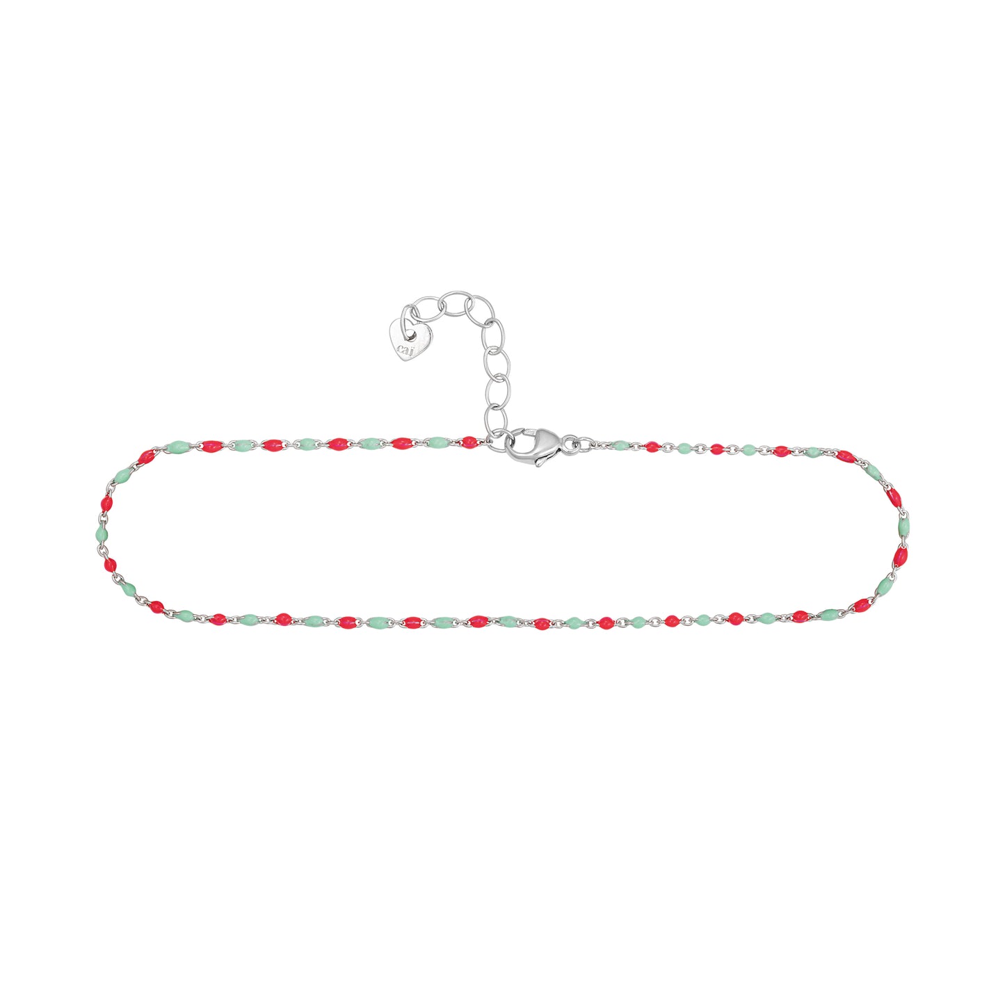 cai Armband Königskette 925/- Sterling Silber rhodiniert 19,0cm