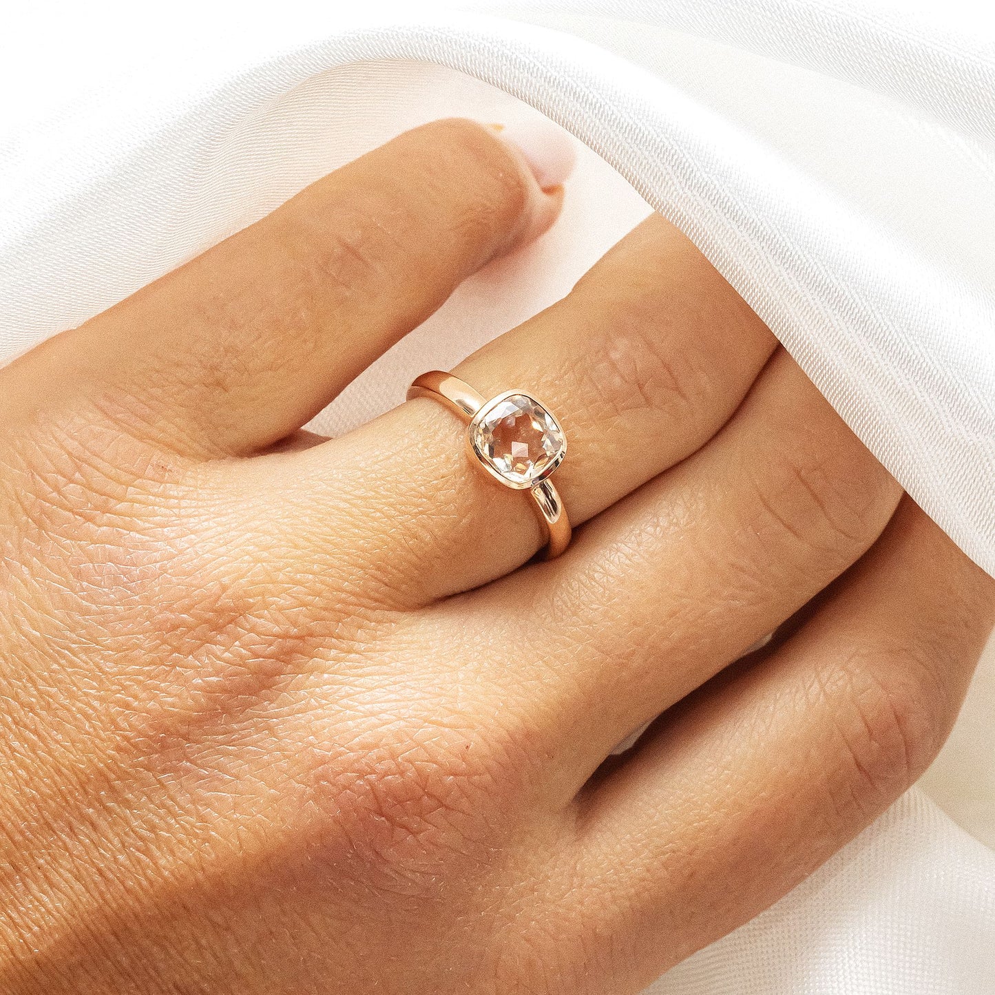 Ring 585/- Gold Morganit