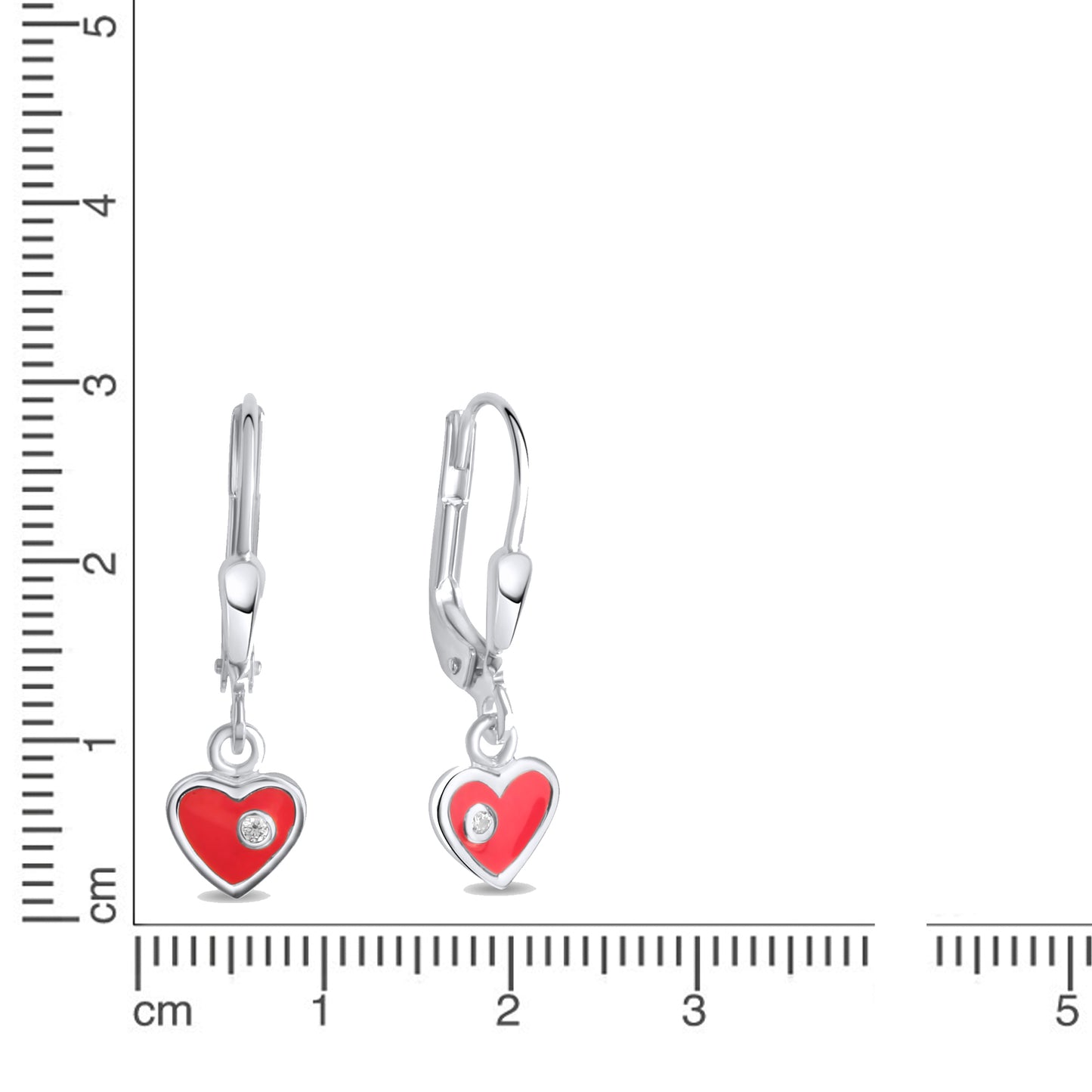 Ohrringe 925/- Sterling Silber 2,2cm Zirkonia