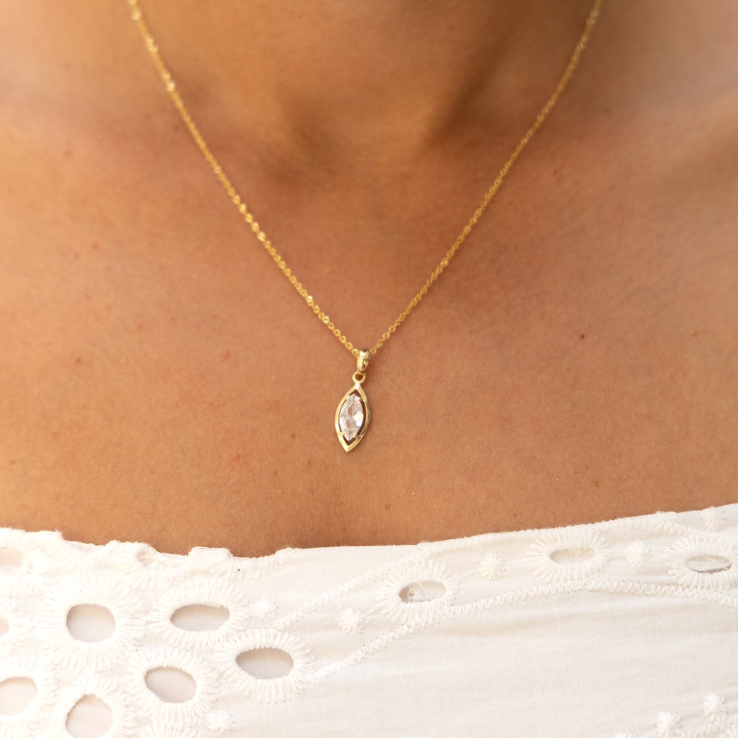 Halskette Singapurkette 333/- Gold 42cm Zirkonia