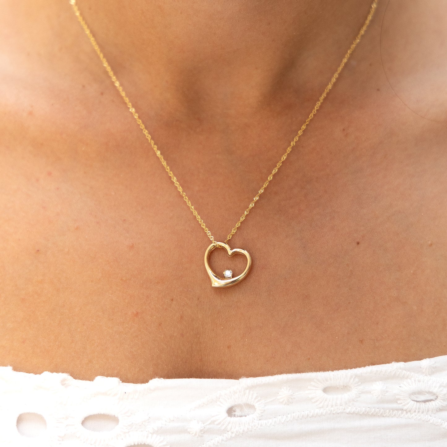 Halskette Singapurkette 333/- Gold 42cm Zirkonia