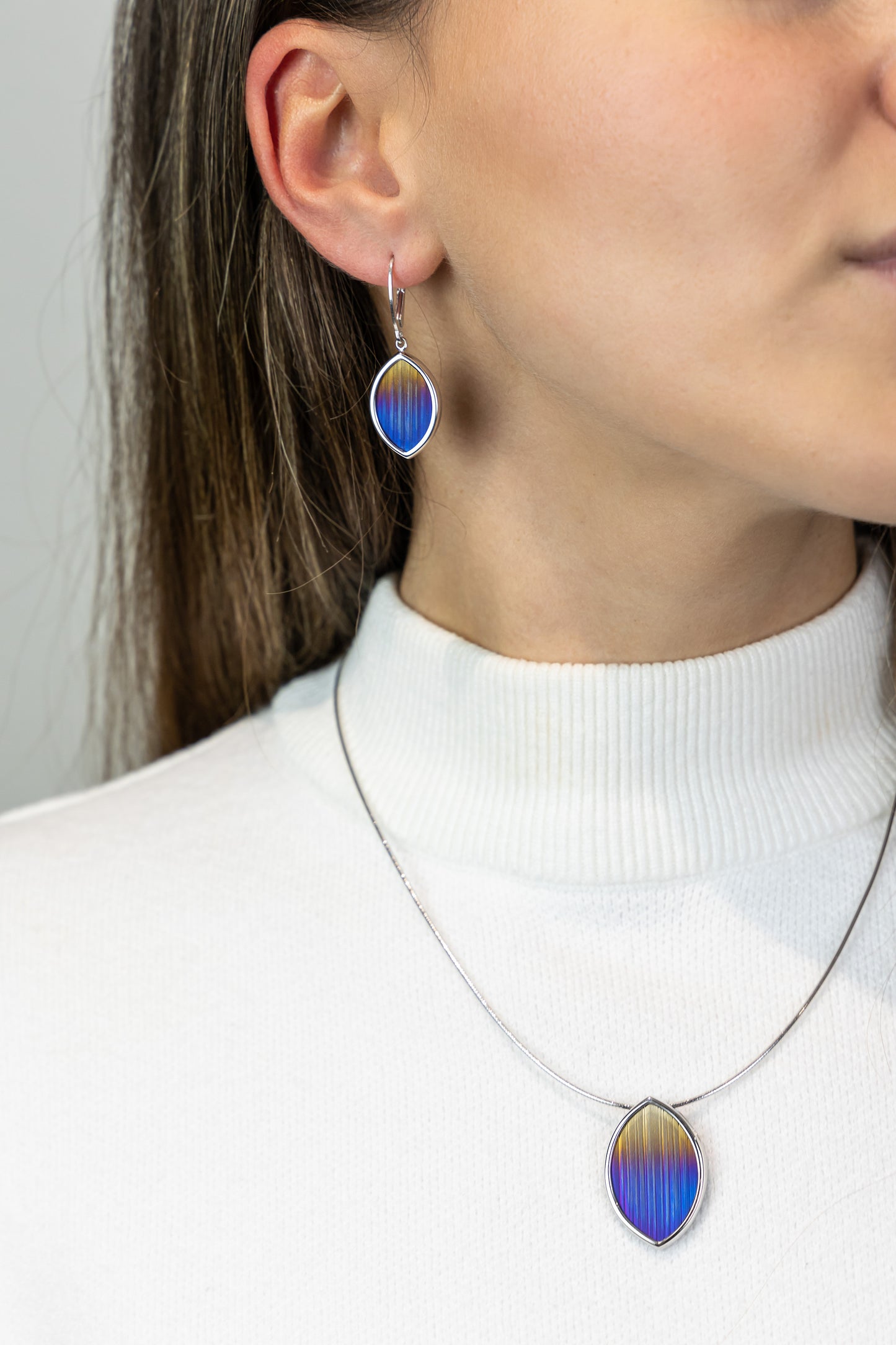 Ohrhänger 925/- Sterling Silber rhodiniert 4,0cm