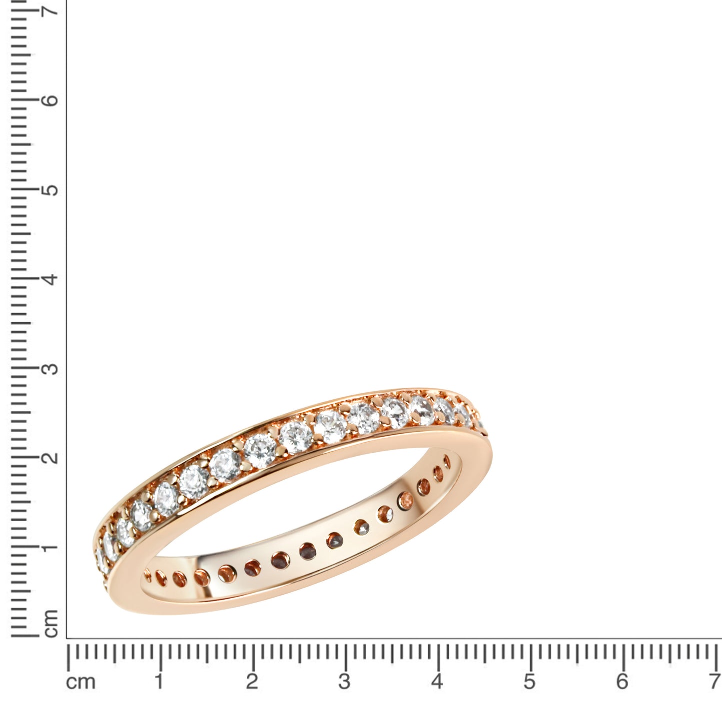 Ring 925/- Sterling Silber Rhodiniert Zirkonia