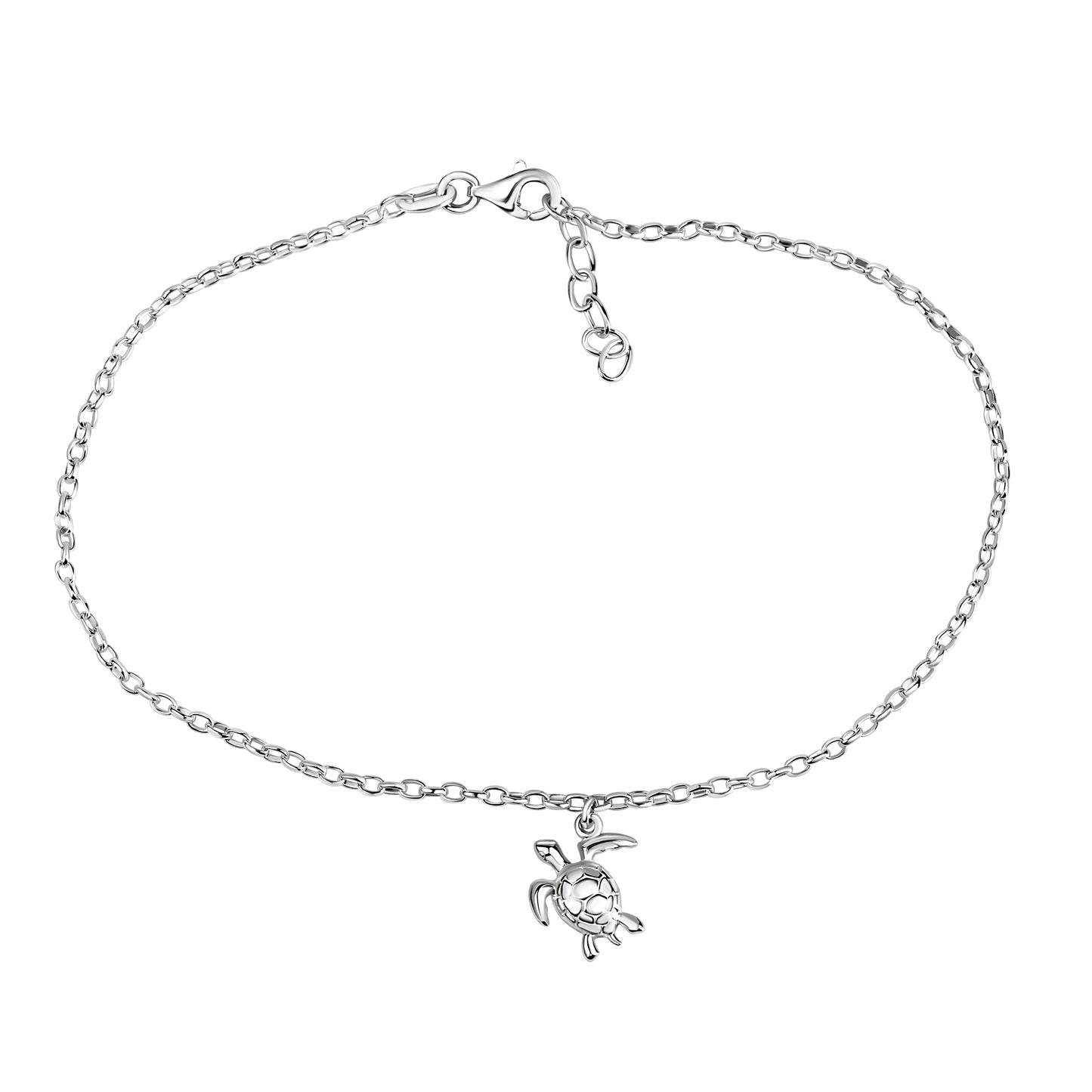 Fusskette Ankerkette 925/- Sterling Silber 27,0cm