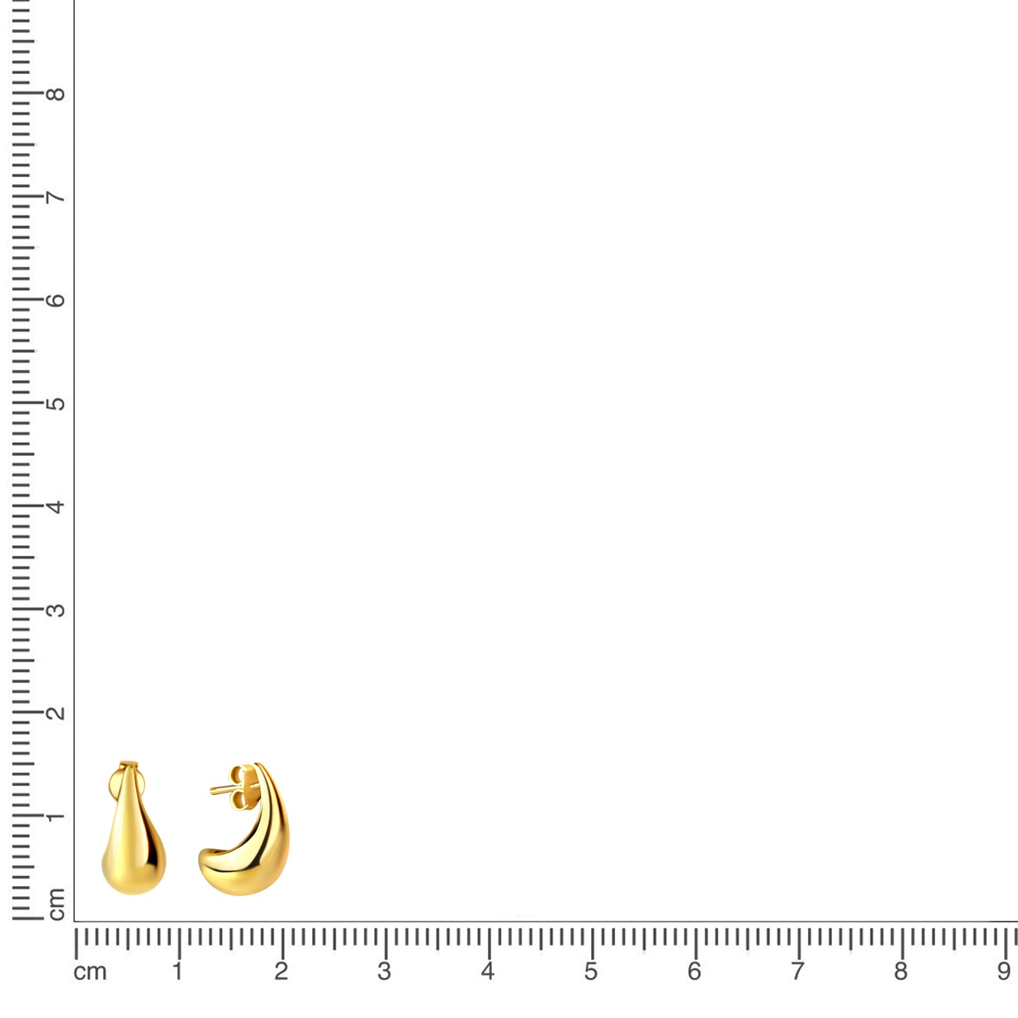 Ohrstecker 925/- Sterling Silber Vergoldet 1,7cm