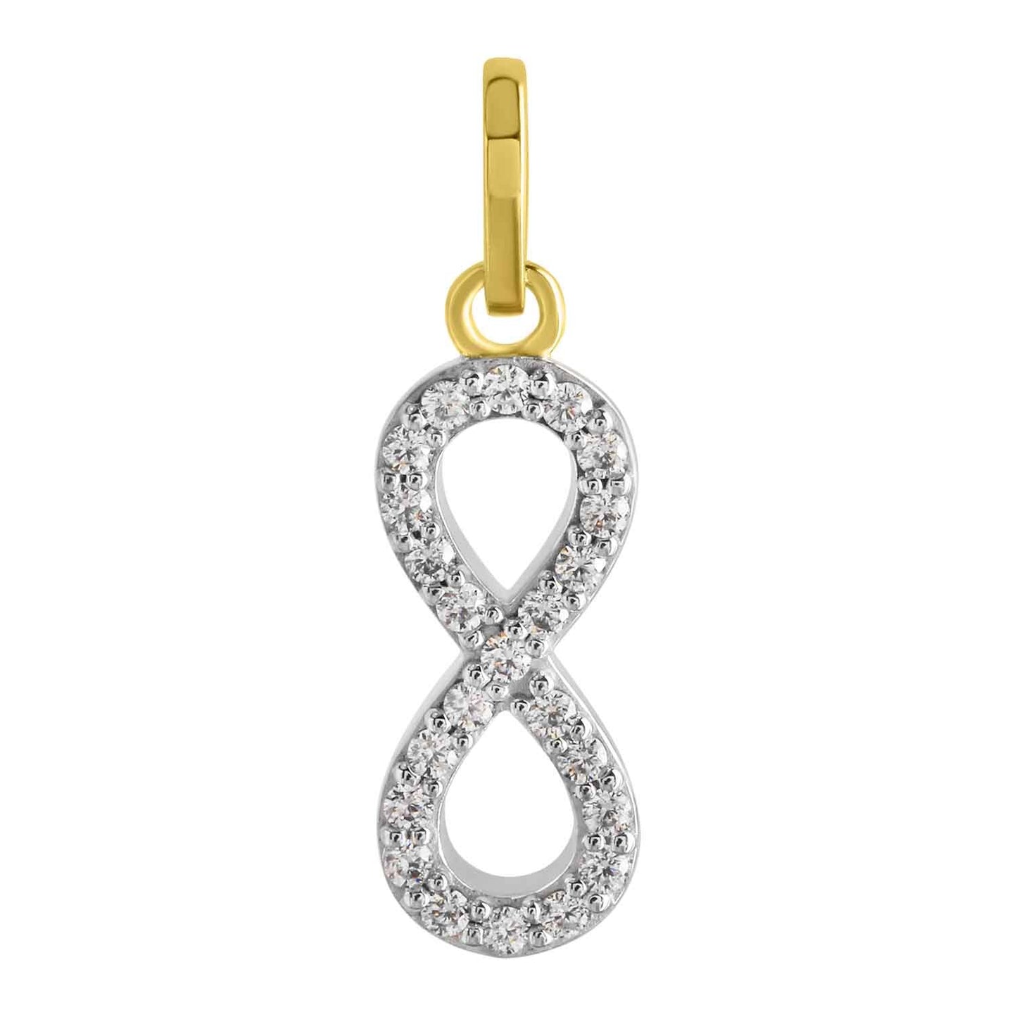 Anhänger 333/- Gold 2,1cm Zirkonia