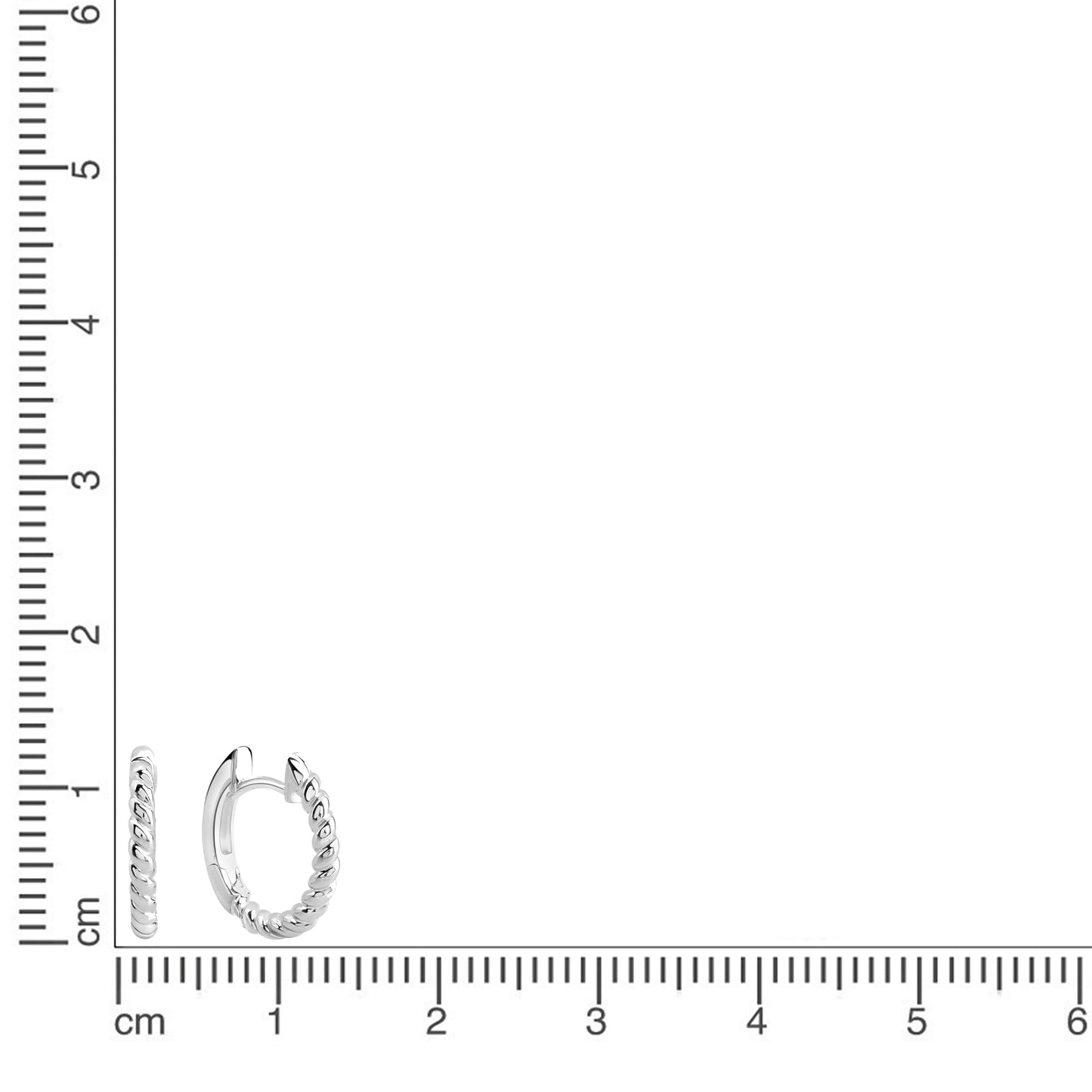 Creolen 925/- Sterling Silber Rhodiniert 1,5cm