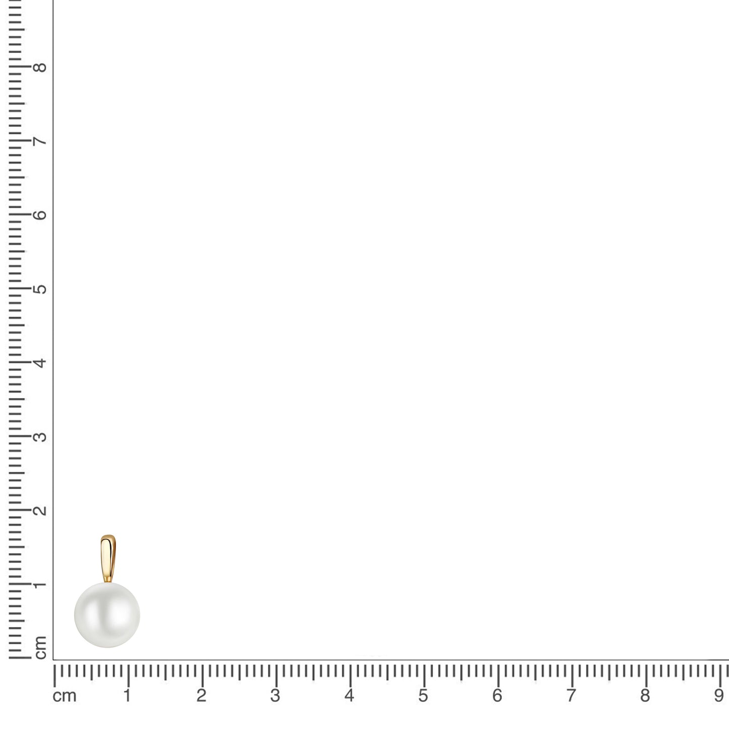 Anhänger 925/- Sterling Silber 1,6cm Süßwasserzuchtperle