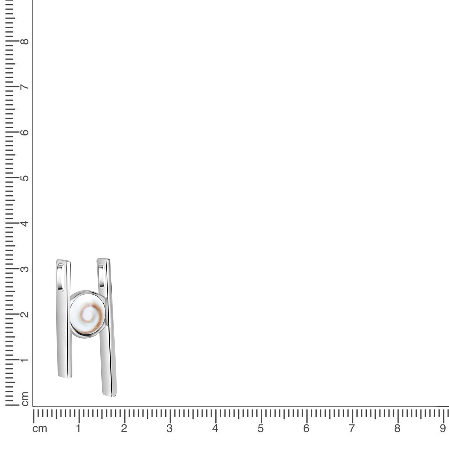 Anhänger 925/- Sterling Silber rhodiniert Meeresauge