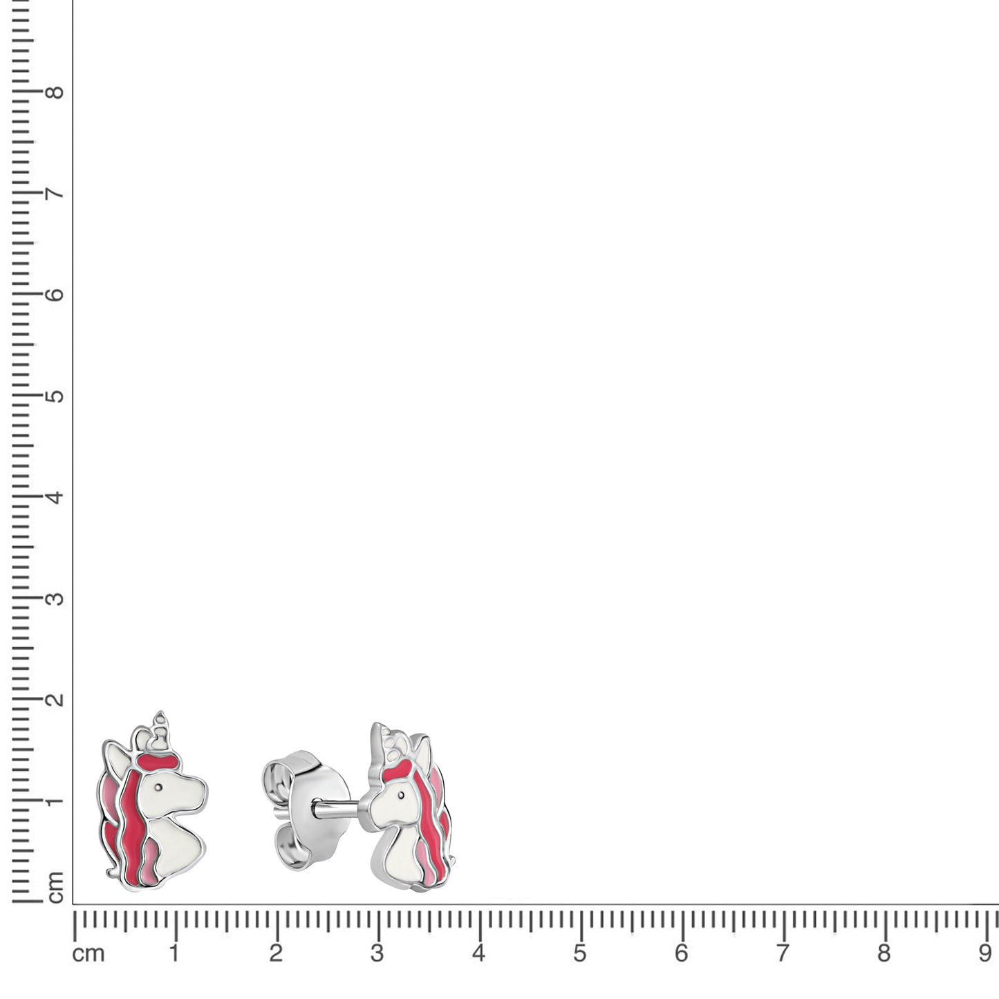 Ohrstecker 925/- Sterling Silber Rhodiniert 0,9cm