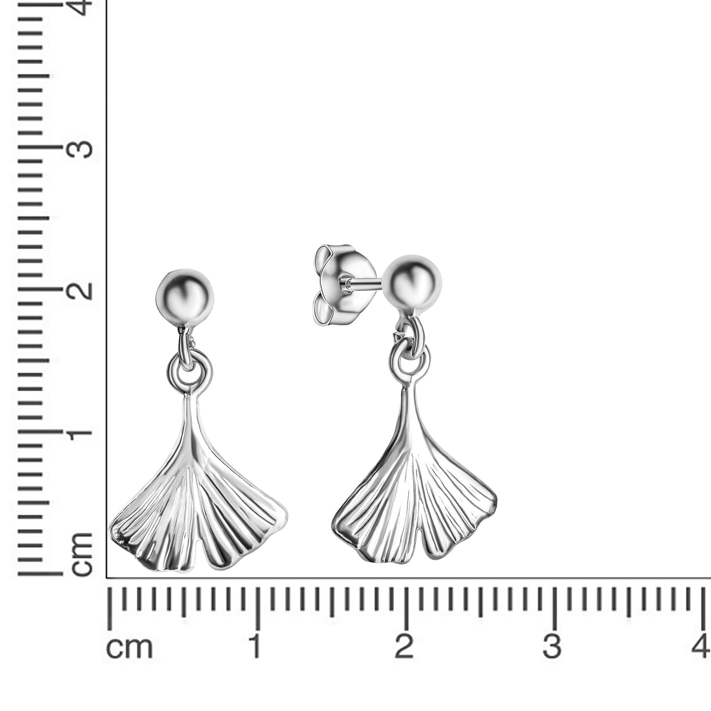Ohrstecker 925/- Sterling Silber rhodiniert 2,0cm