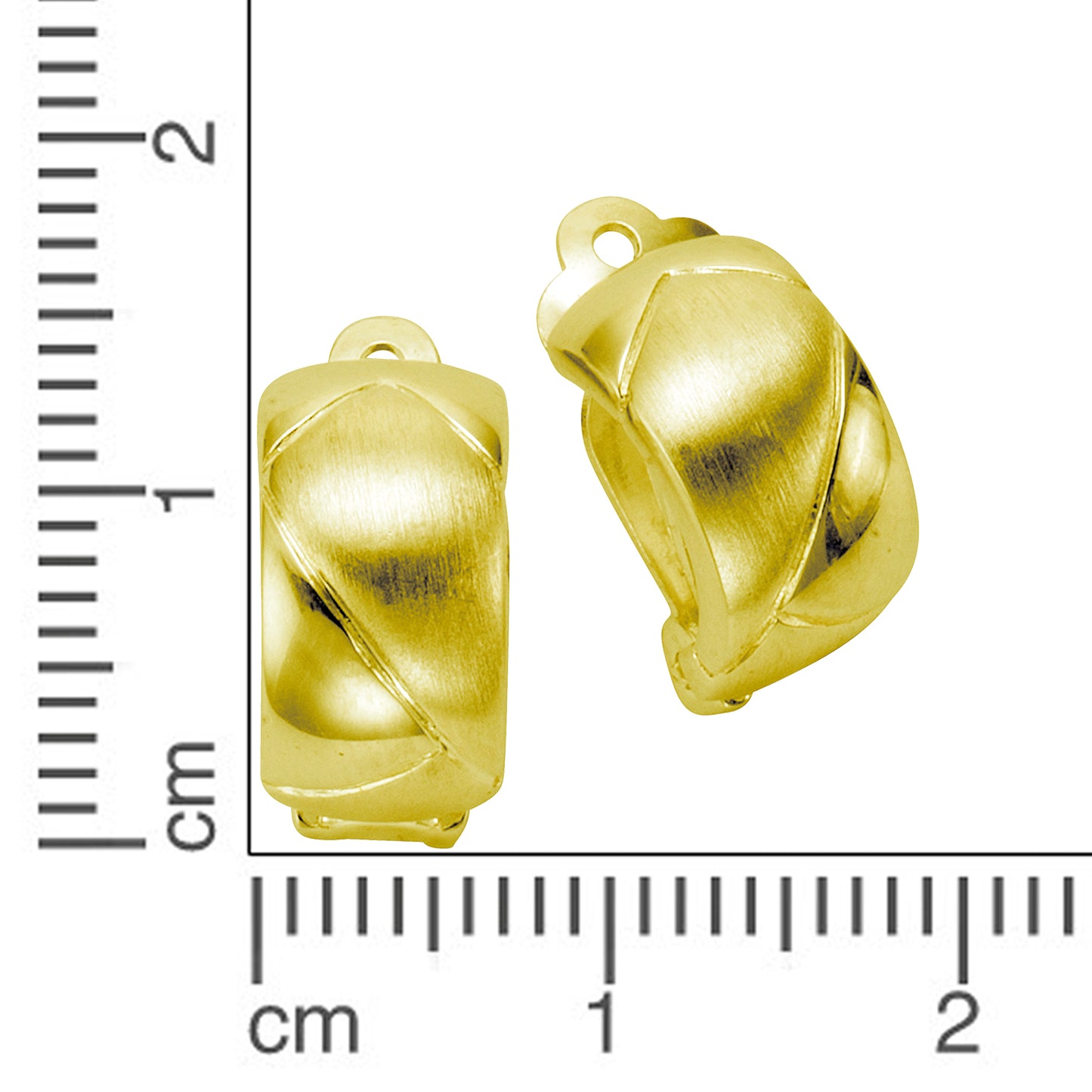 Ohrhänger 925/- Sterling Silber vergoldet 1,5cm