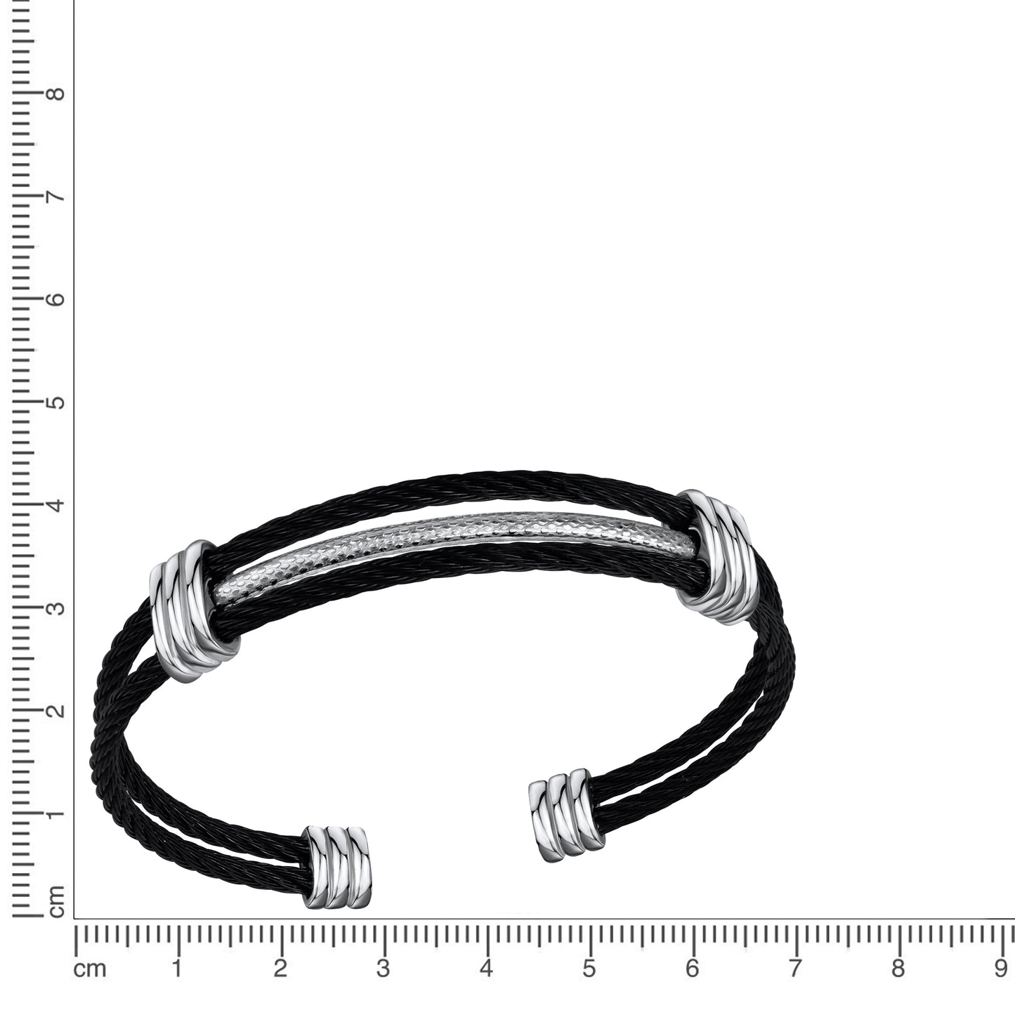 Armreif Fantasiekette Edelstahl 21cm