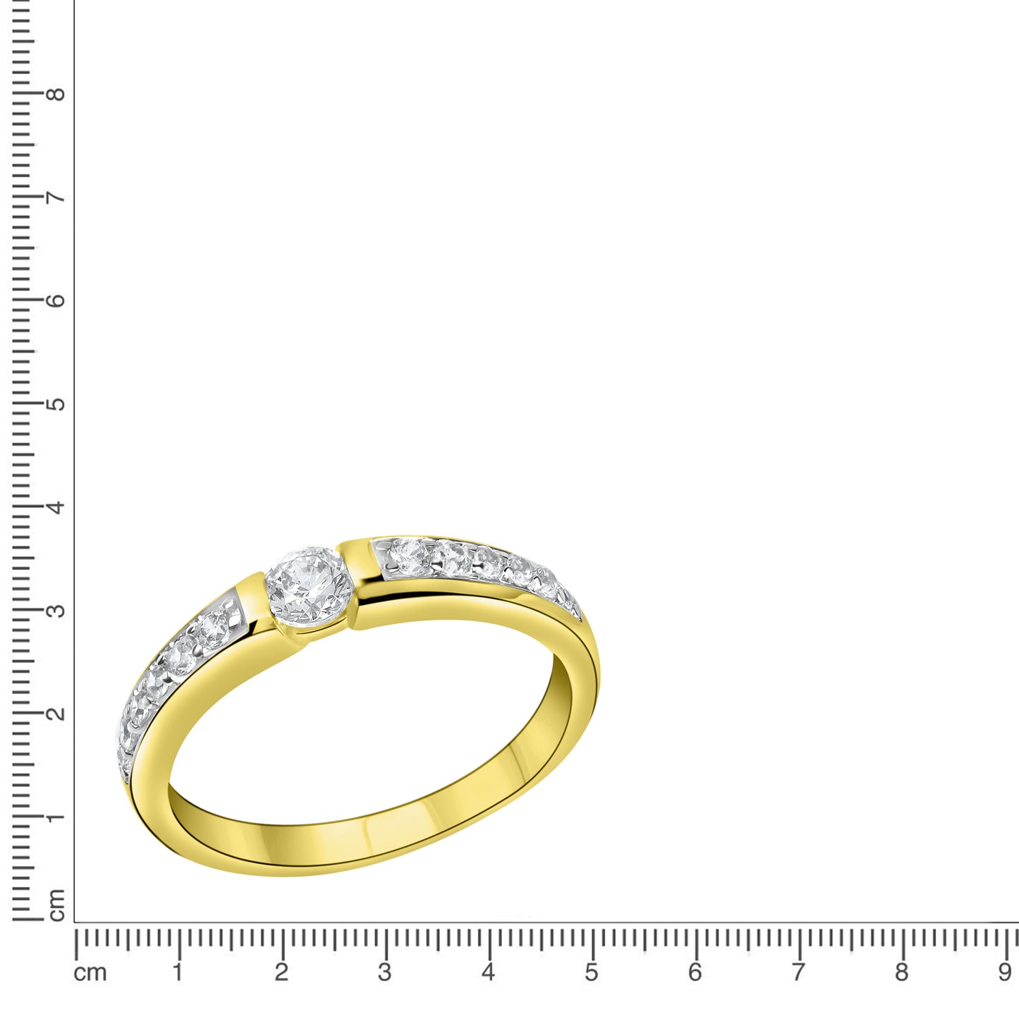 Ring 375/- Gold Zirkonia
