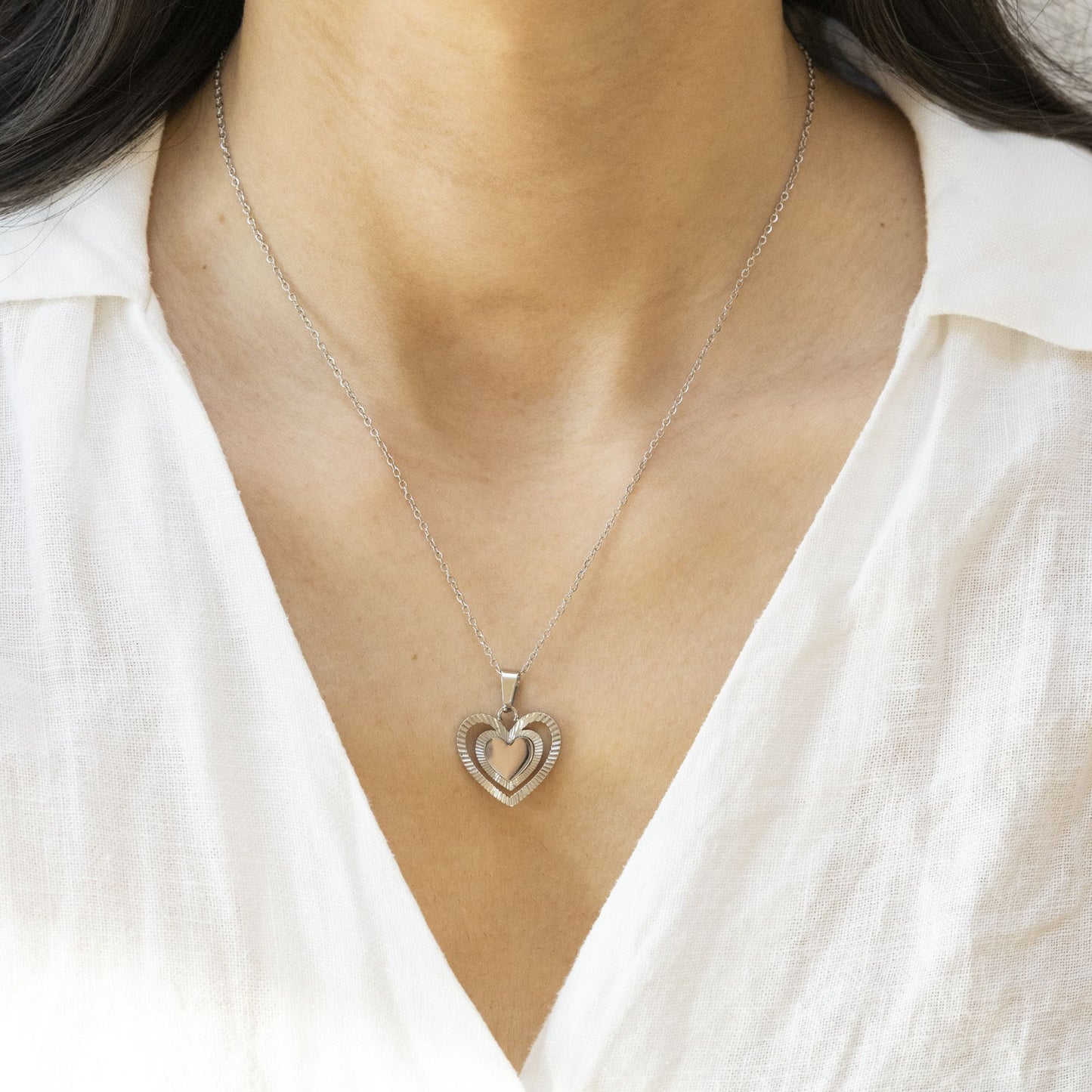 Anhänger mit Kette Ankerkette Edelstahl 50,0cm ohne