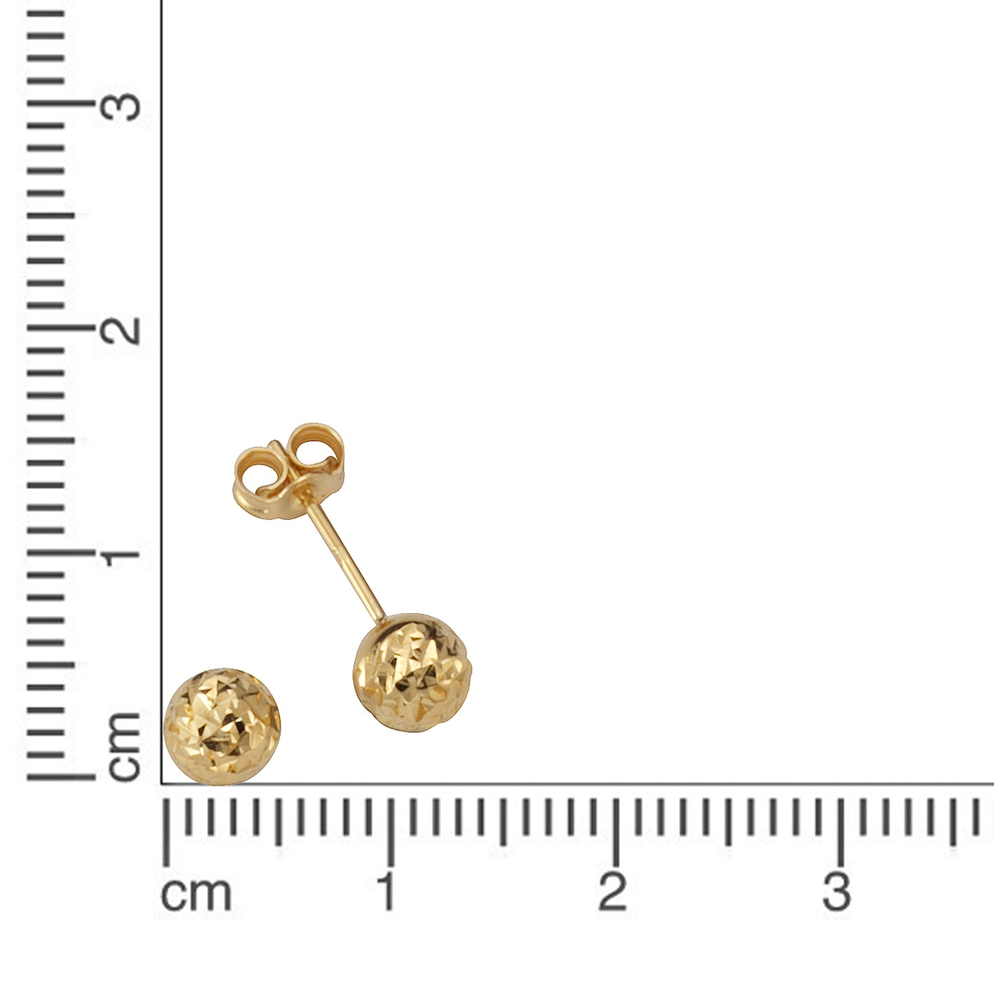 Ohrstecker 585/- Gold 1,5cm ohne